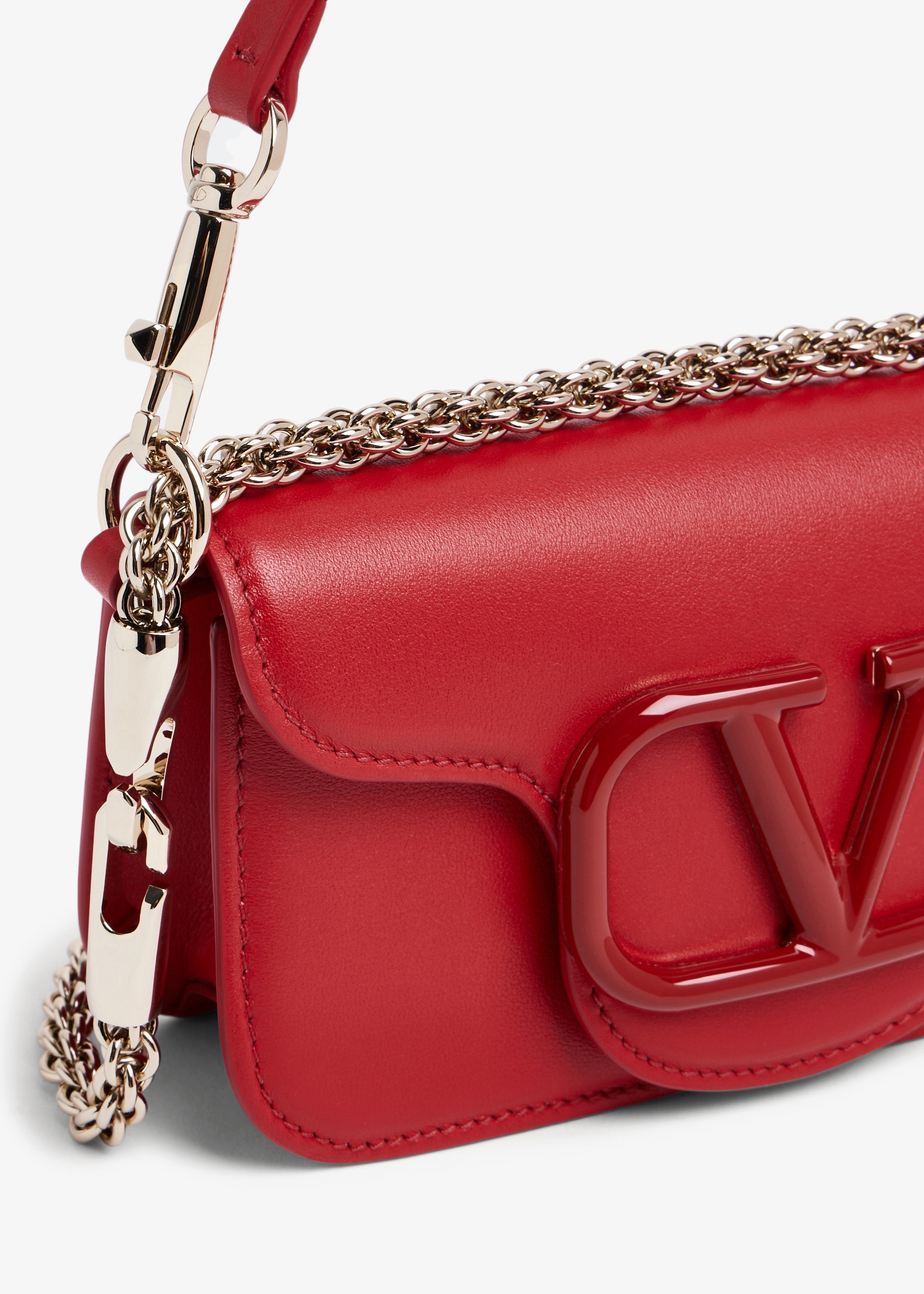 Valentino Garavani Locò small shoulder bag for Women - Red