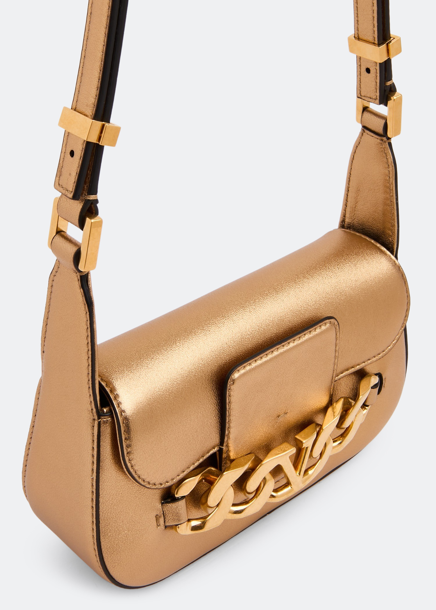 

VLogo Chain small shoulder bag, Gold