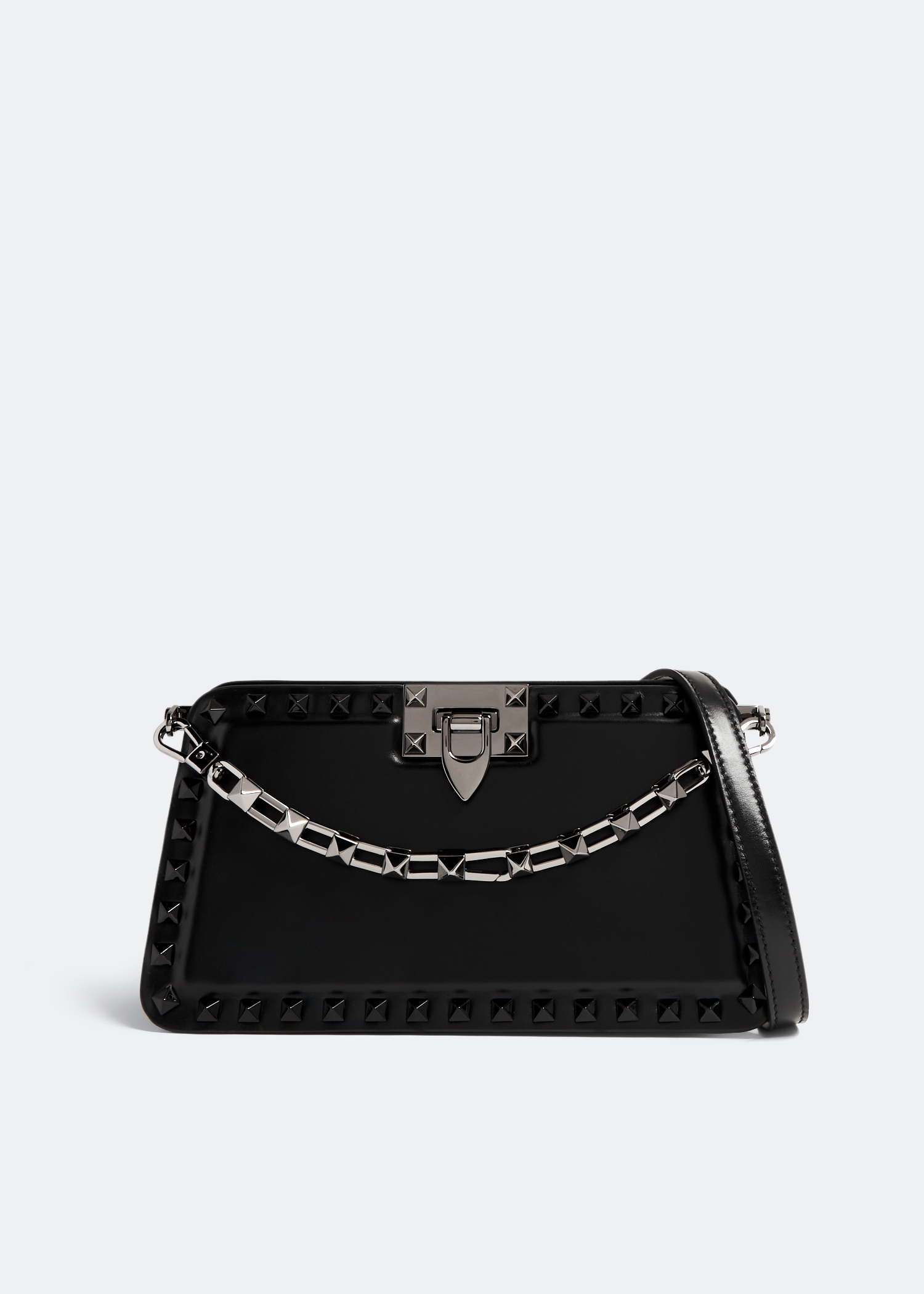 

Rockstud clutch, Black