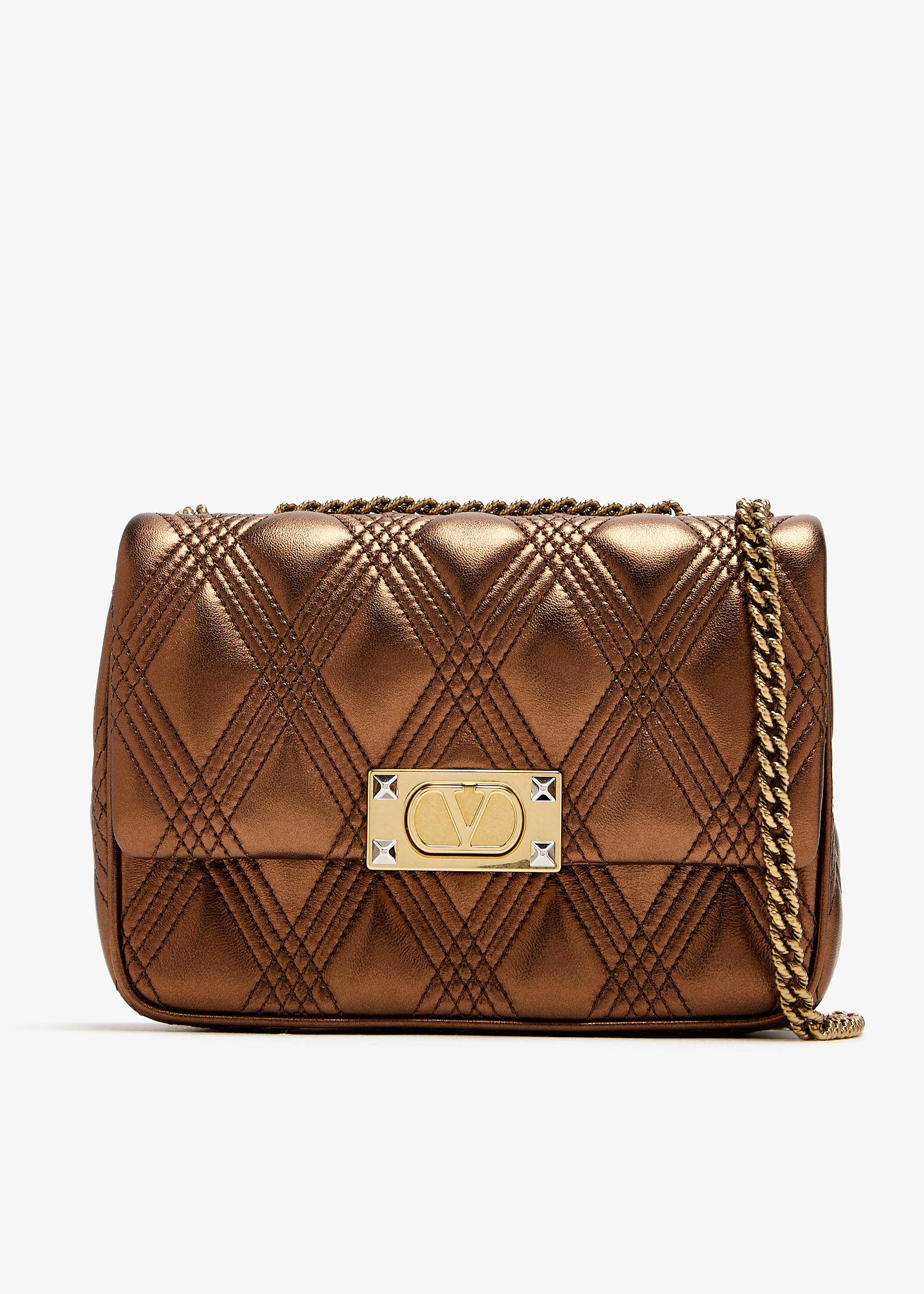 

Quiltie 67 medium shoulder bag, Brown