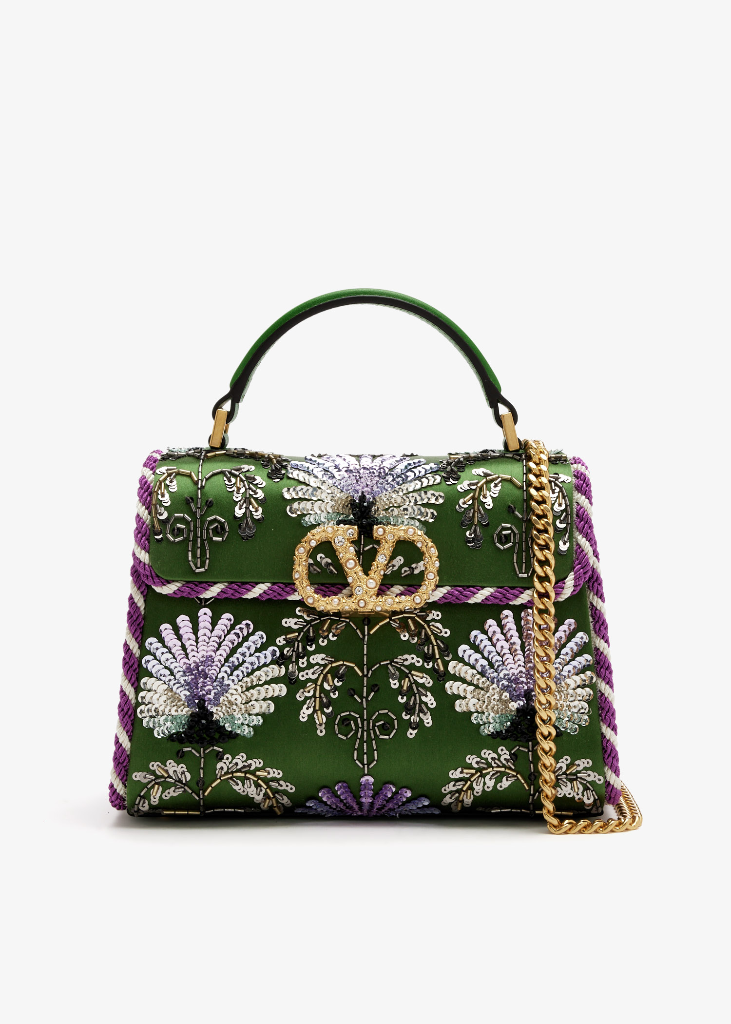 

VSling mini top handle bag, Green