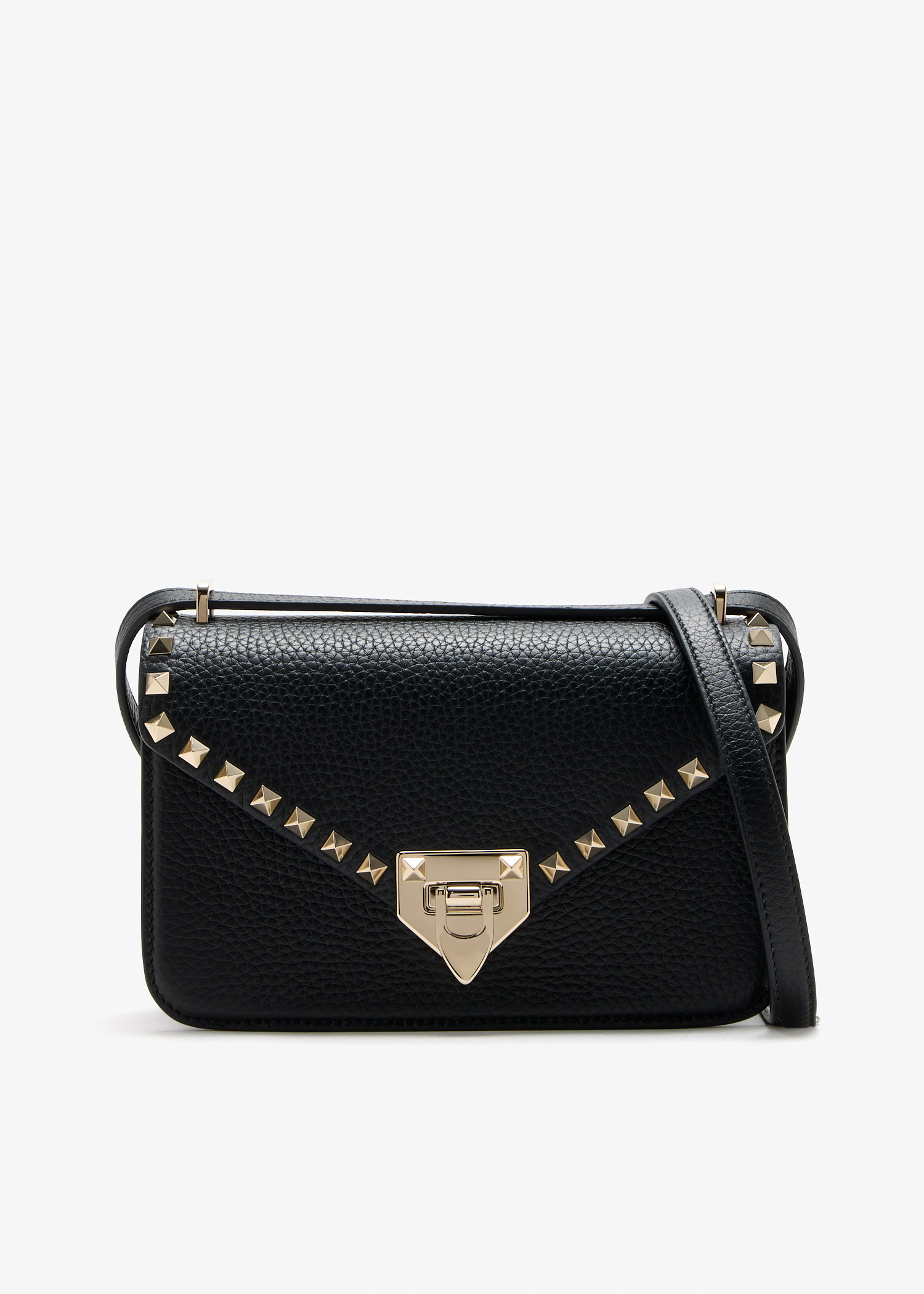 

Rockstud small crossbody bag, Black