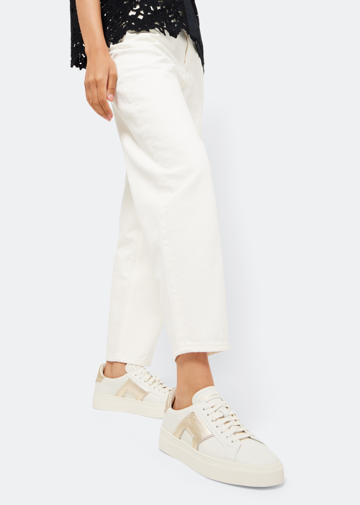 

Double Buckle sneakers, White