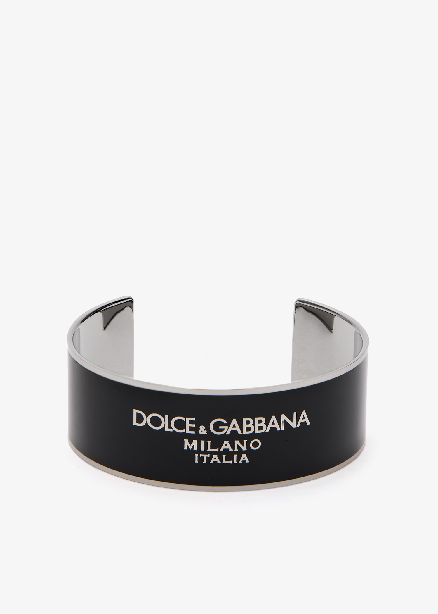 

Logo enamel bracelet, Silver