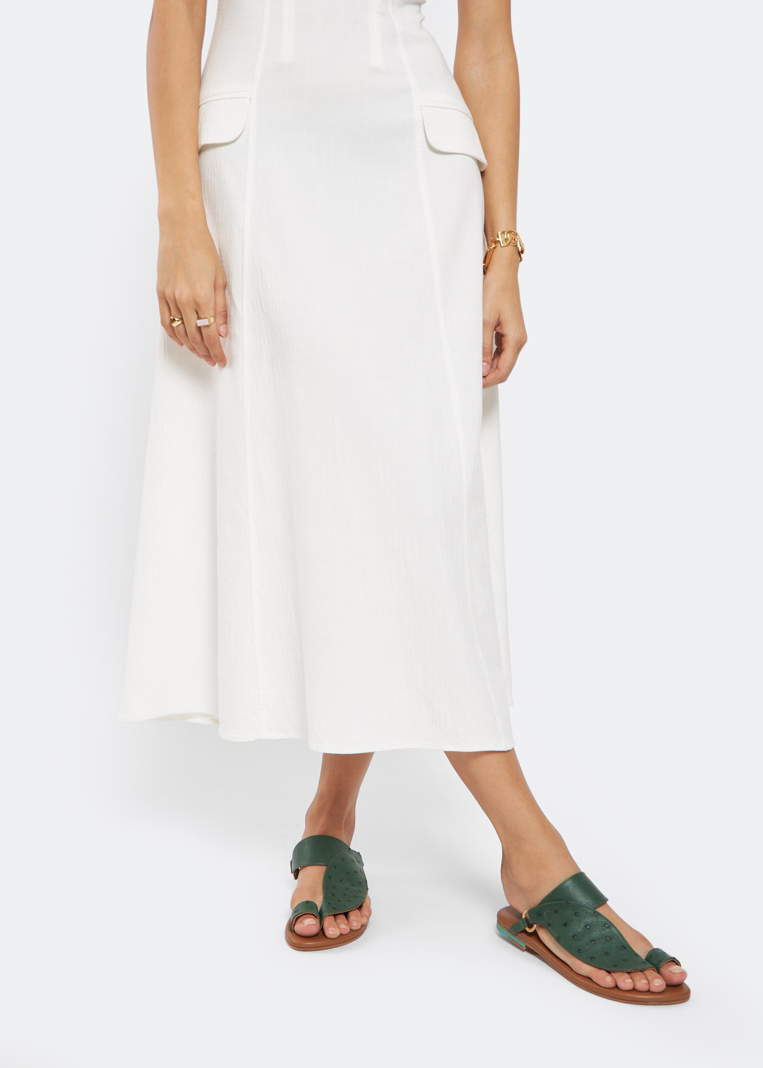 

Dhaleem flat sandals, Green