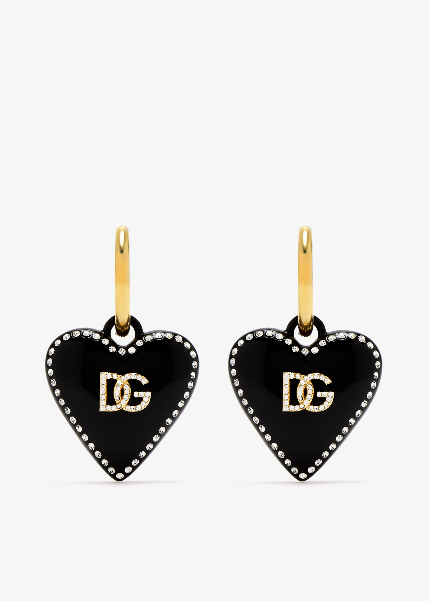 

Creola Hearts earrings, Gold