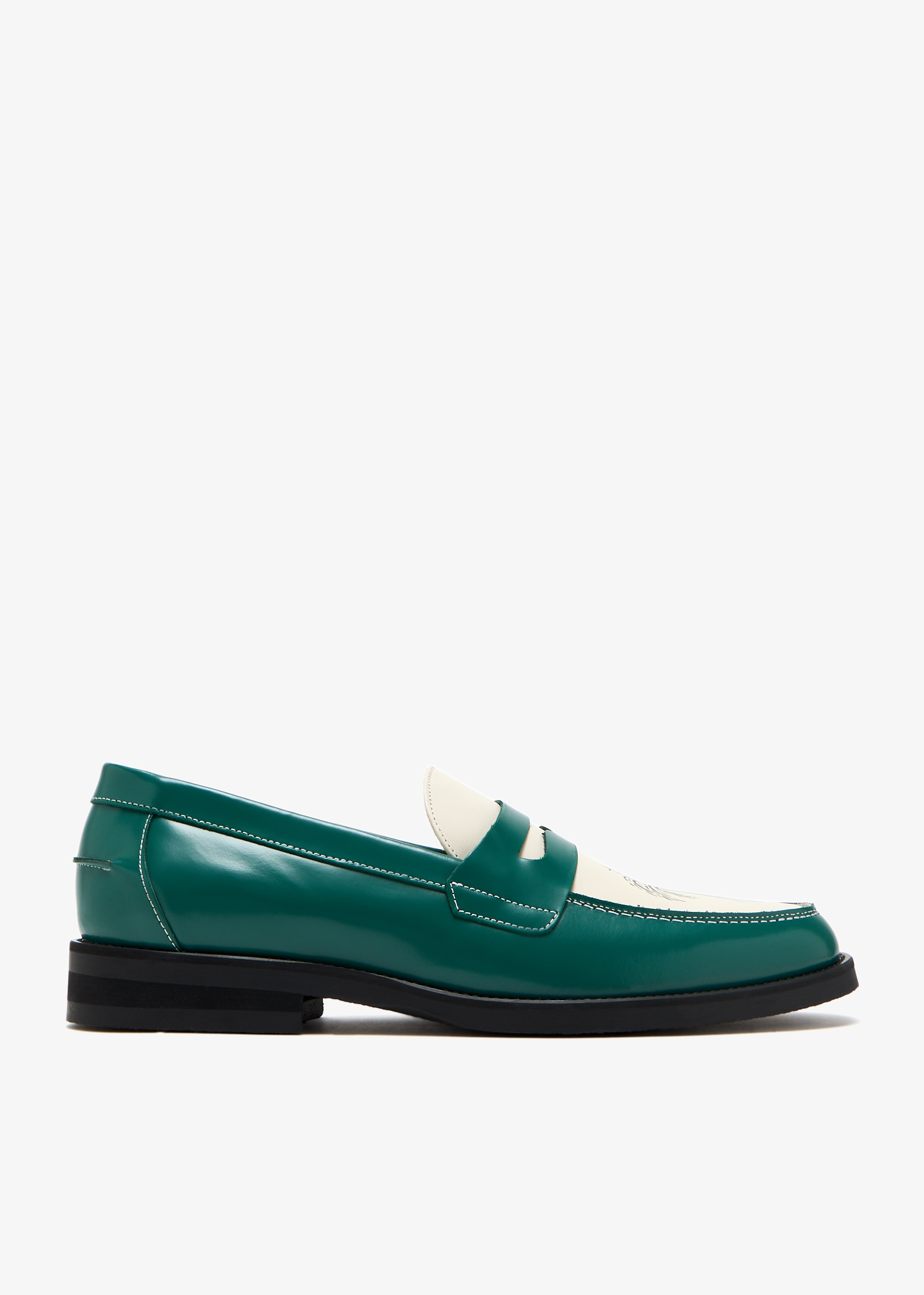 

Wilde Palm Tree Penny loafers, Green