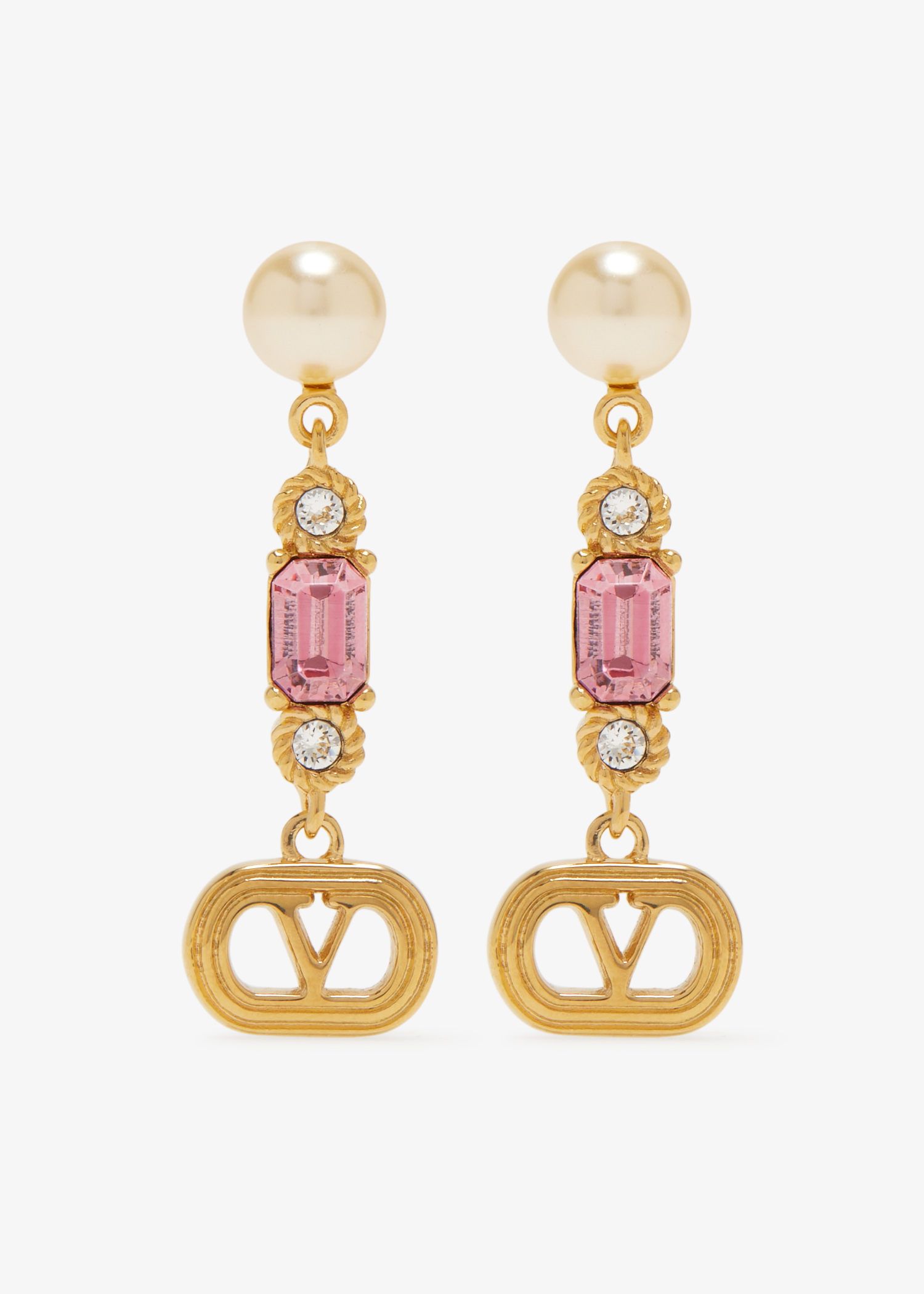 

Ovalette earrings, Gold