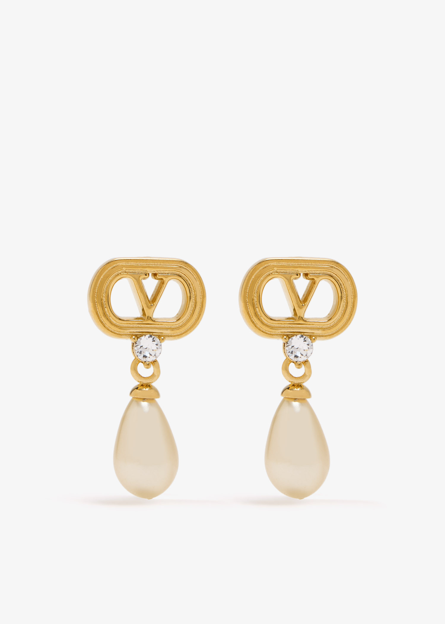 

Ovalette earrings, Gold