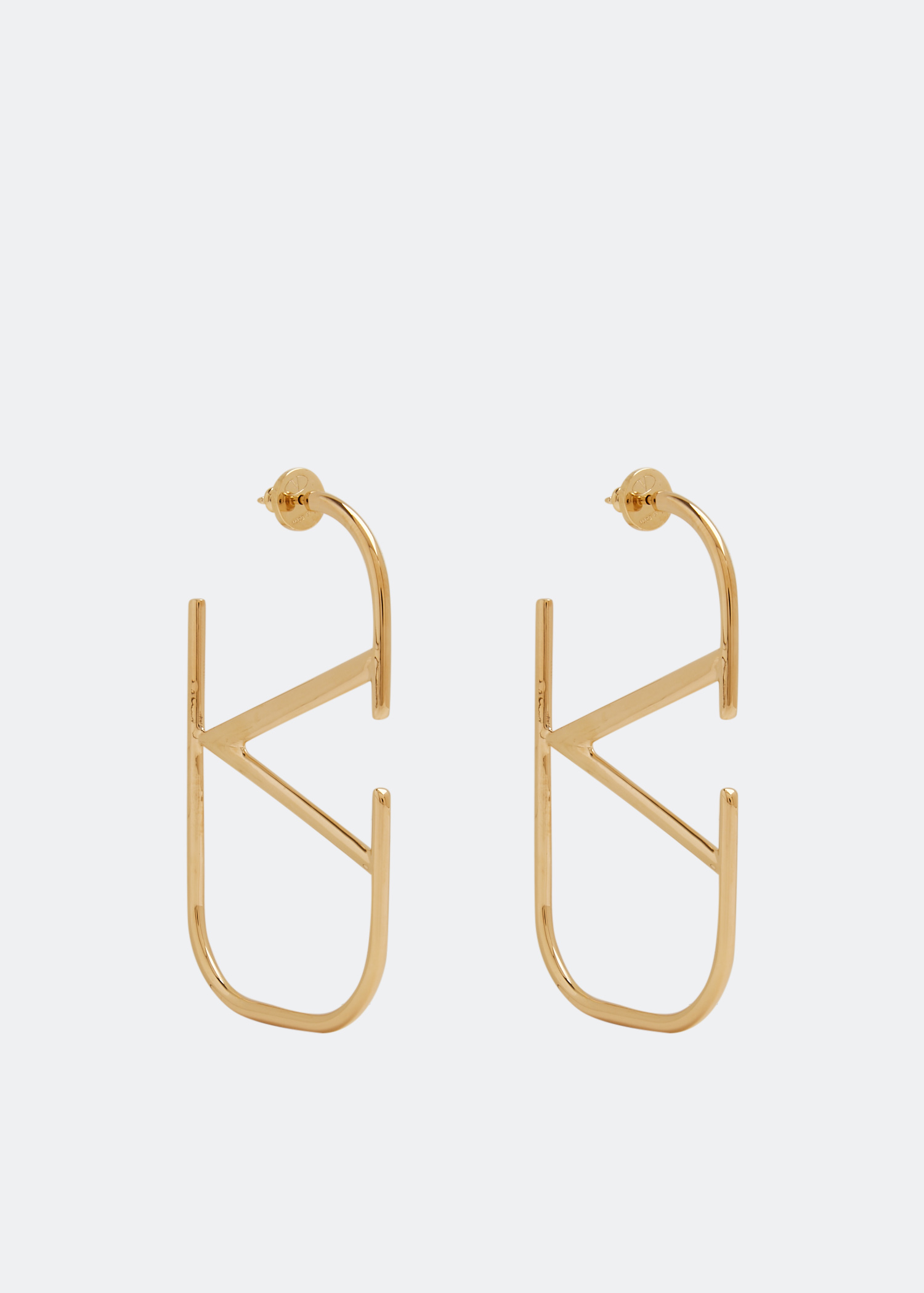 

VLogo Signature earrings, Gold
