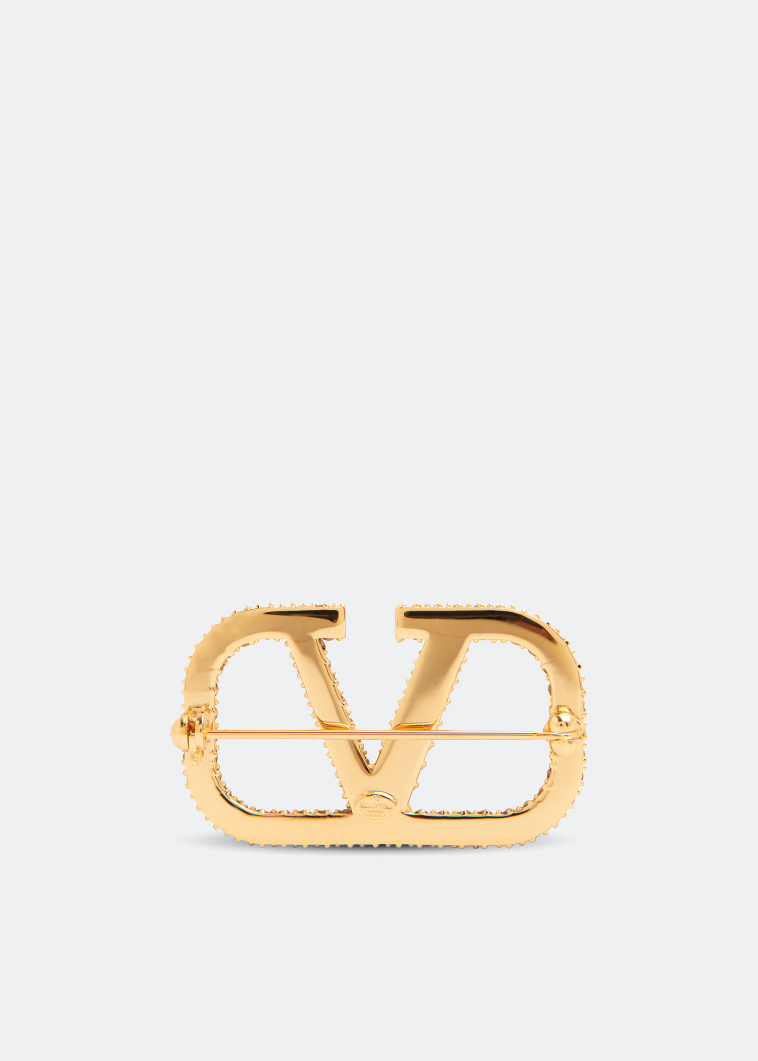 

VLogo Signature brooch, Gold