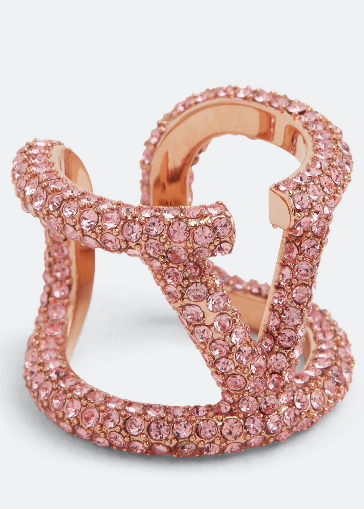 

VLogo Signature crystal ring, Gold