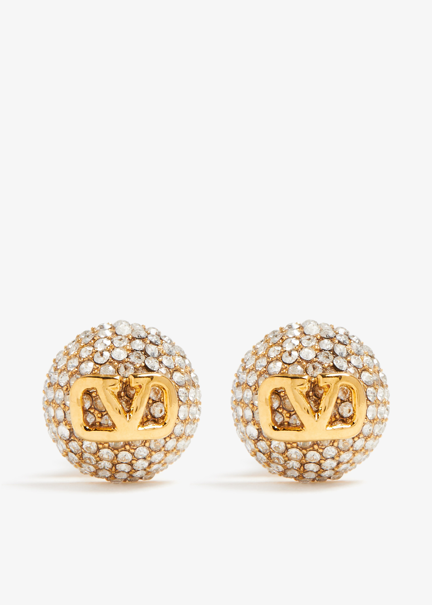 

VLogo Signature earrings, Gold