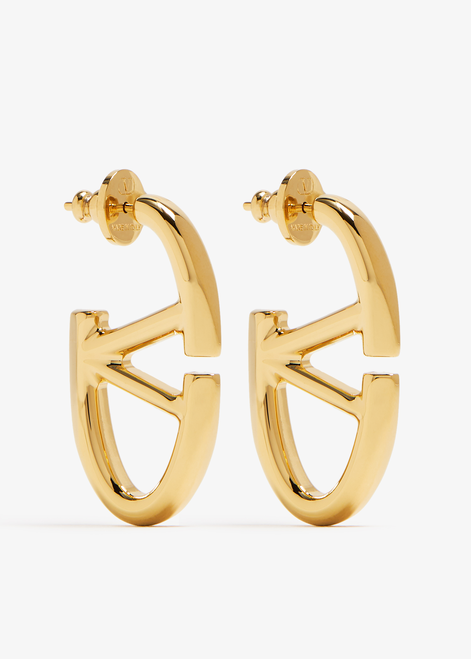 

The Bold Edition VLogo metal earrings, Gold