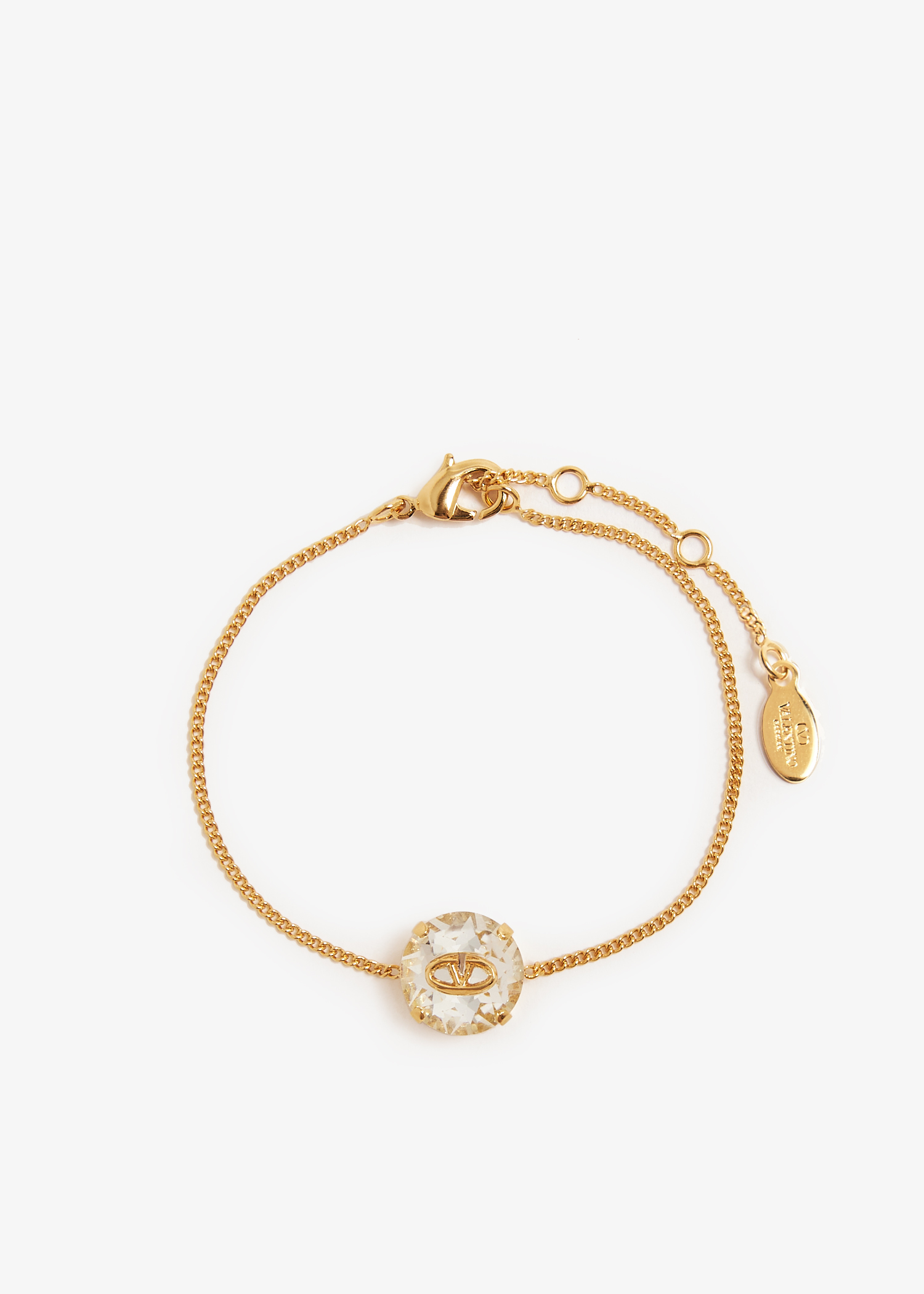 

The Bold Edition VLogo crystal bracelet, Gold