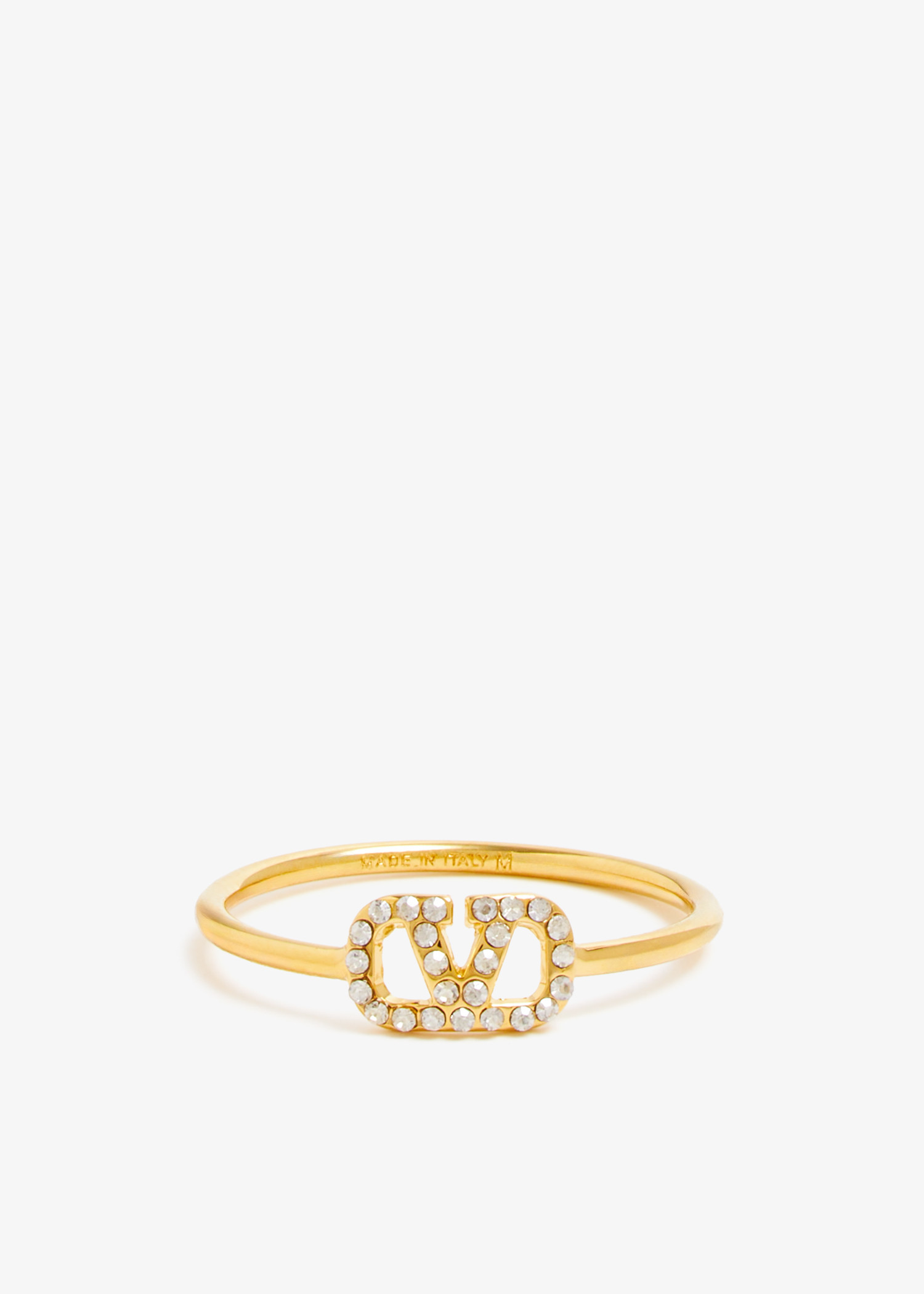 

VLogo Signature strass ring, Gold