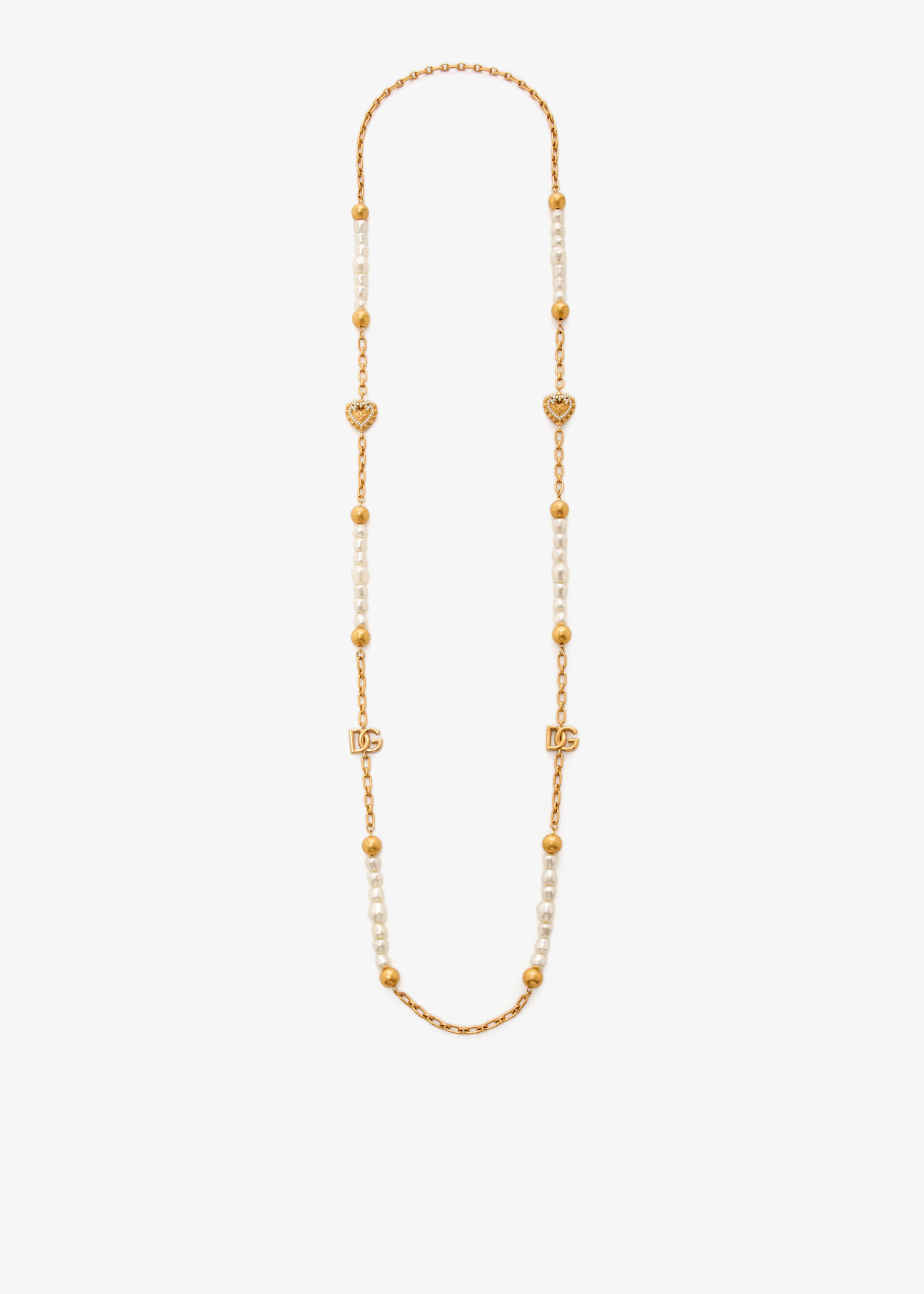 

DG rhinestone necklace, Gold