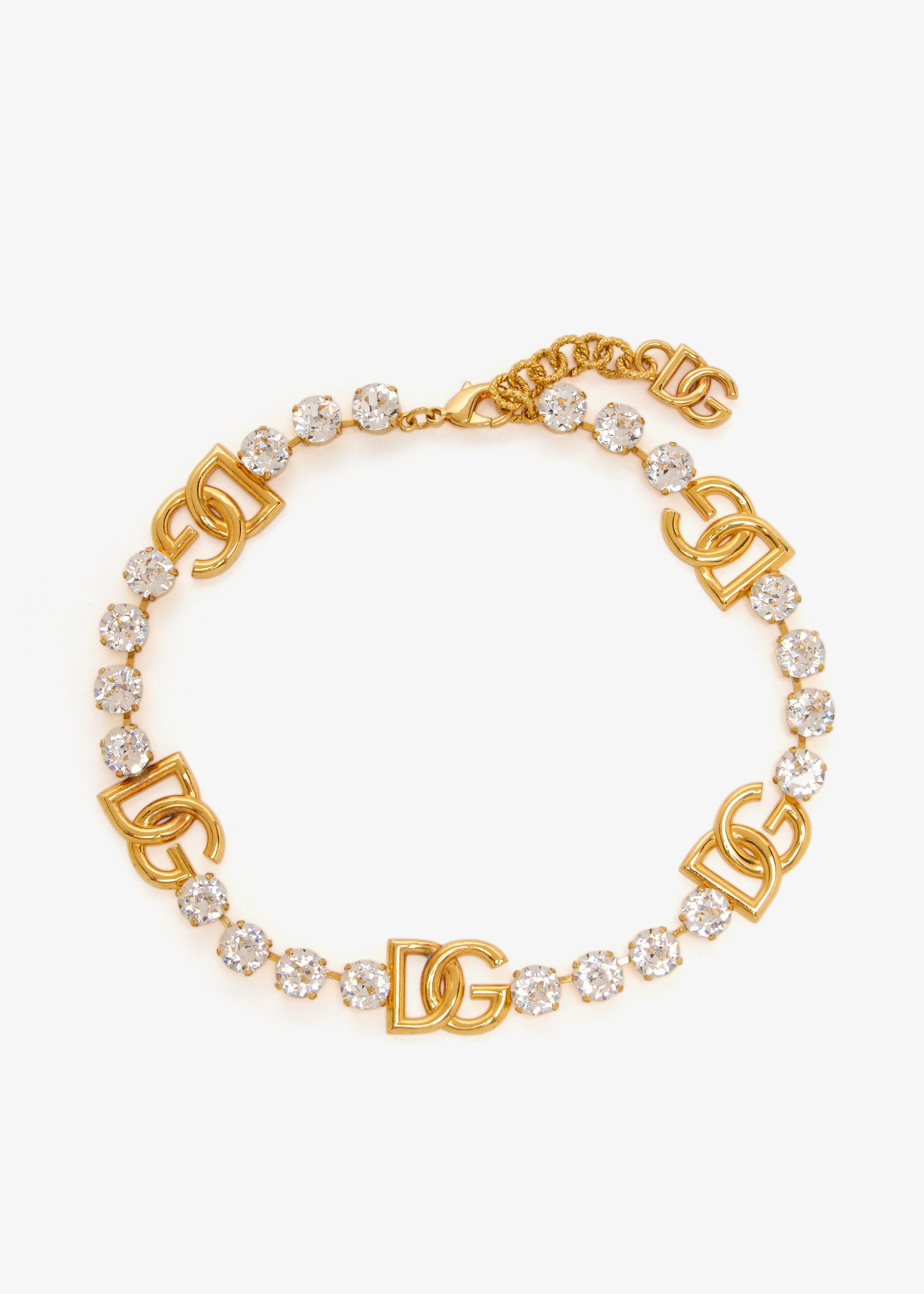 

DG rhinestone necklace, Gold