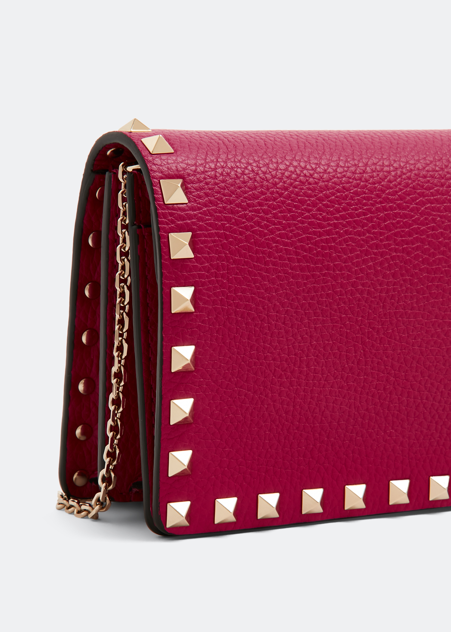 

Rockstud chain crossbody bag, Pink