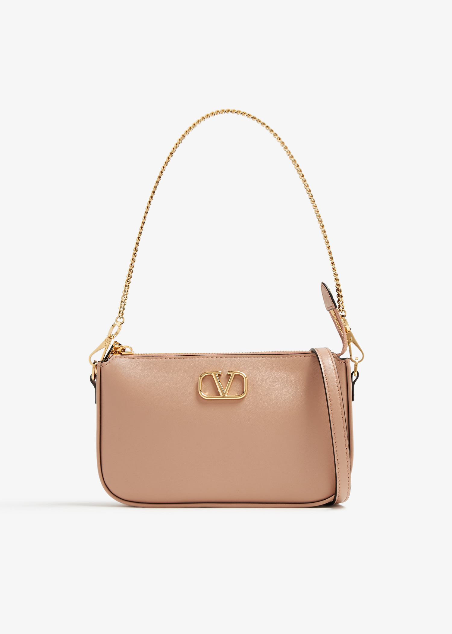 

Mini VLogo Signature crossbody bag, Beige