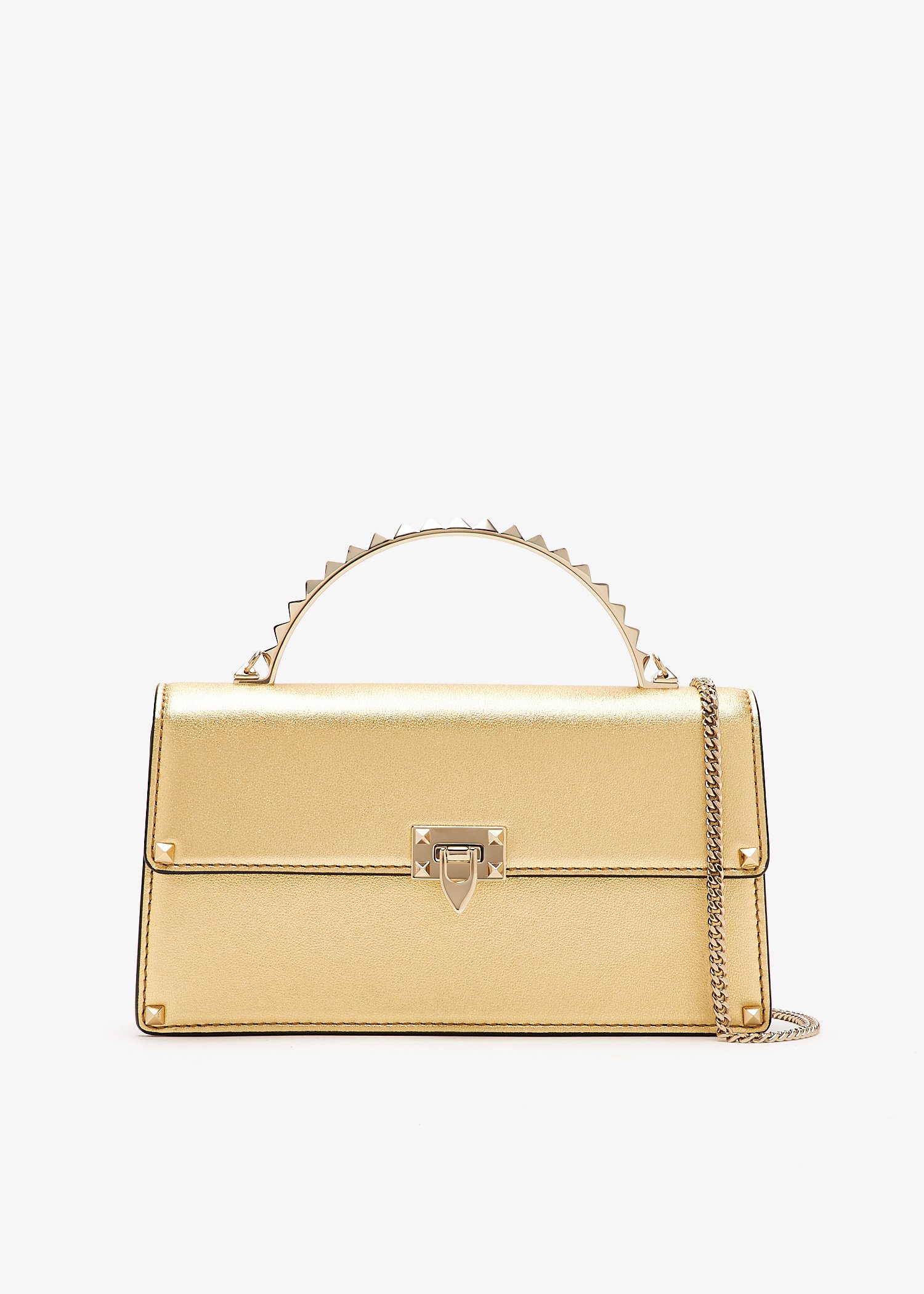 

Rockstud mini bag, Gold