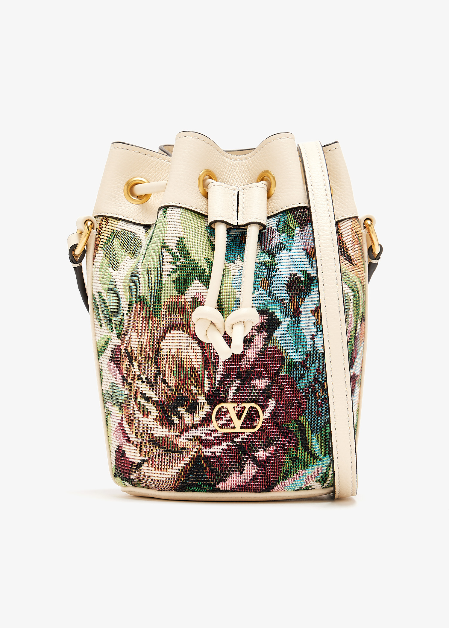

VLogo Signature mini bucket bag, Multicolored