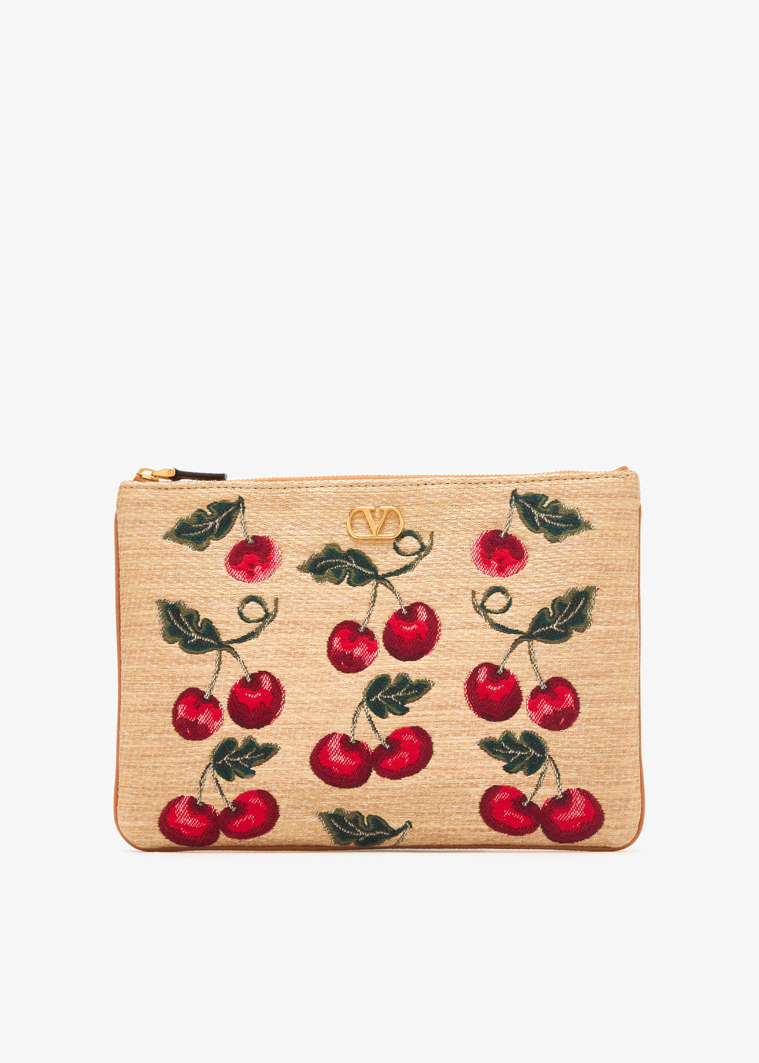 

VLogo Signature Cherryfic pouch, Beige