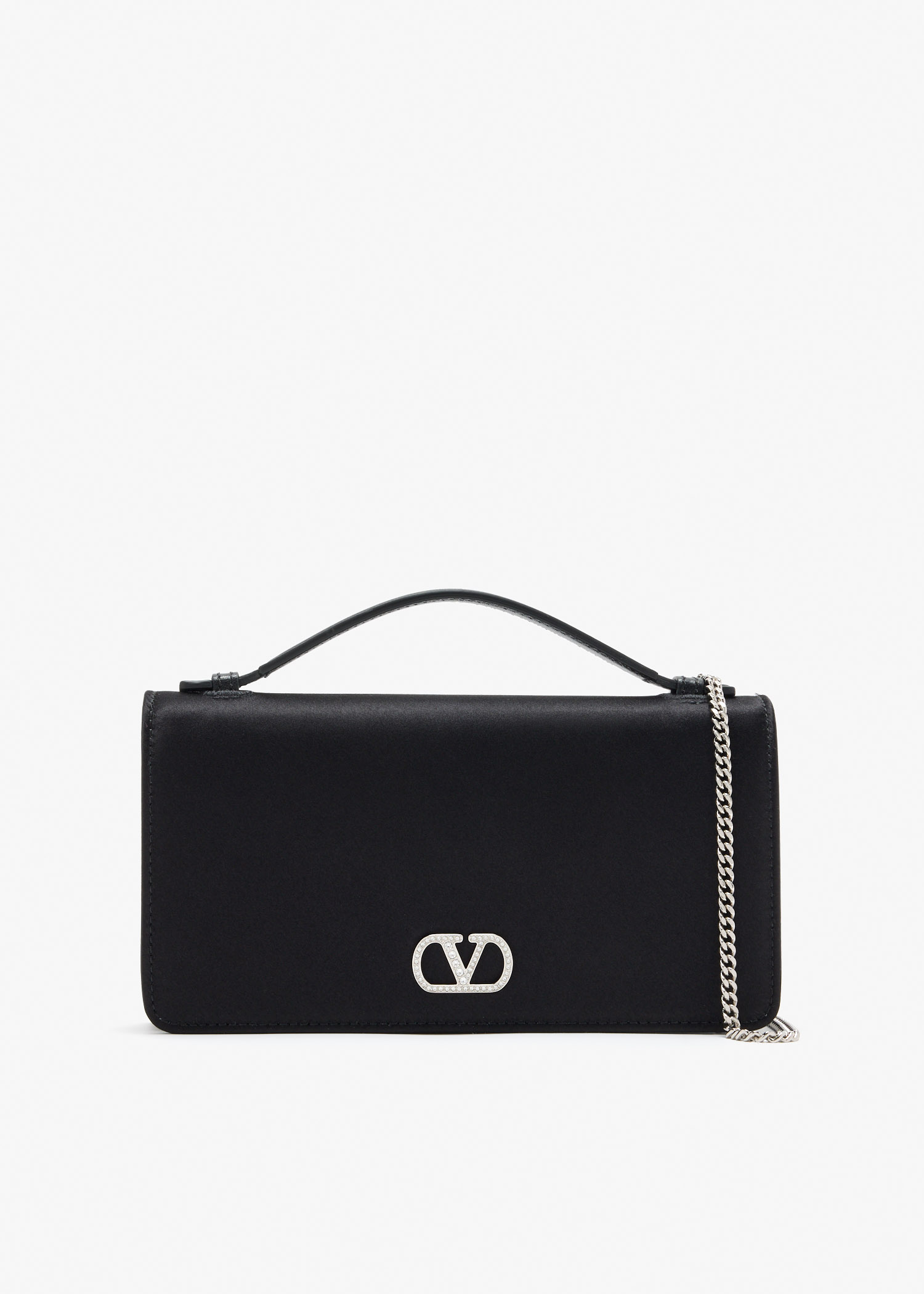

VLogo Signature chain wallet, Black
