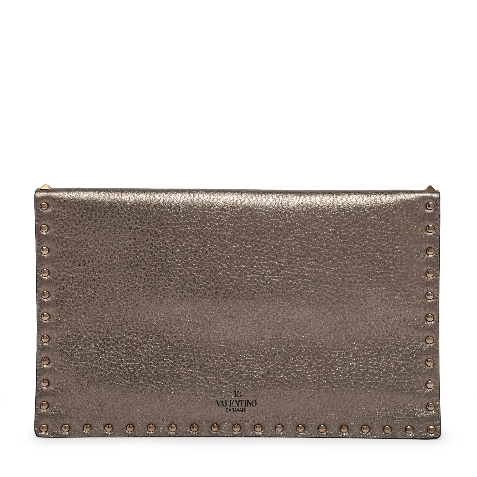 

Rockstud pouch, Metallic