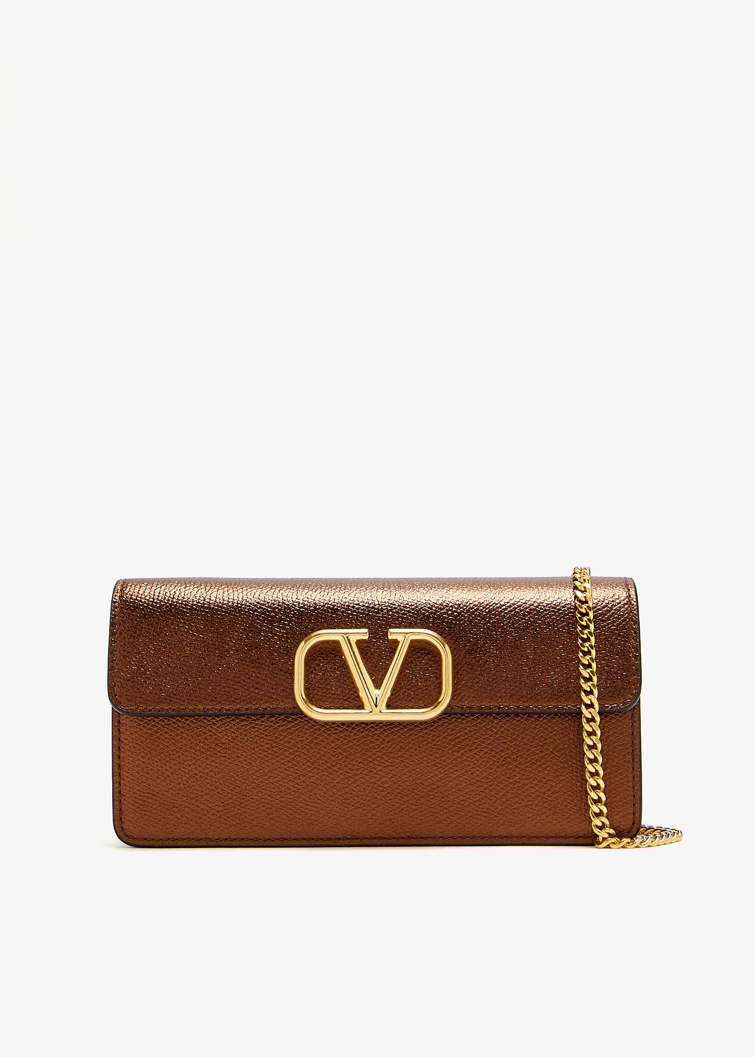 

VLogo signature chain wallet, Brown