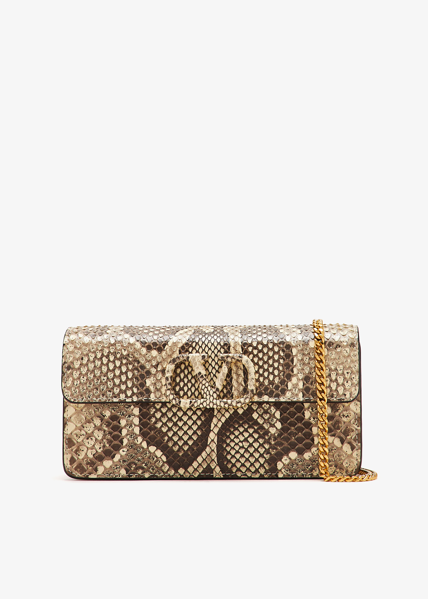 

VLogo signature chain wallet, Animal printed