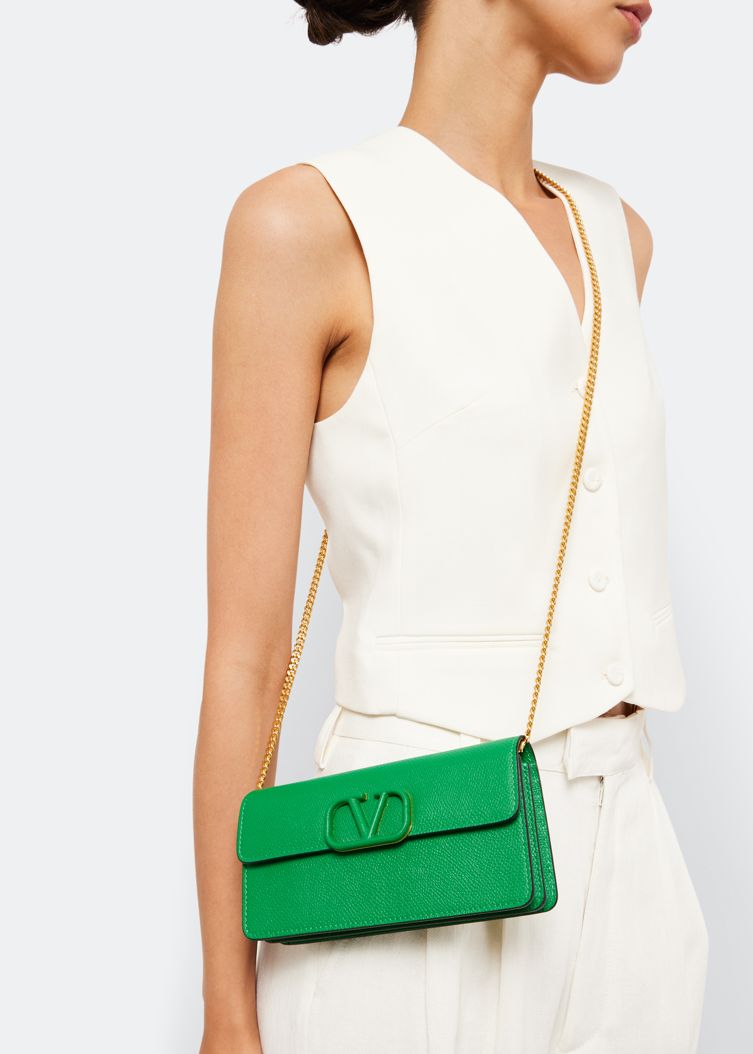 

VLogo Signature chain wallet, Green