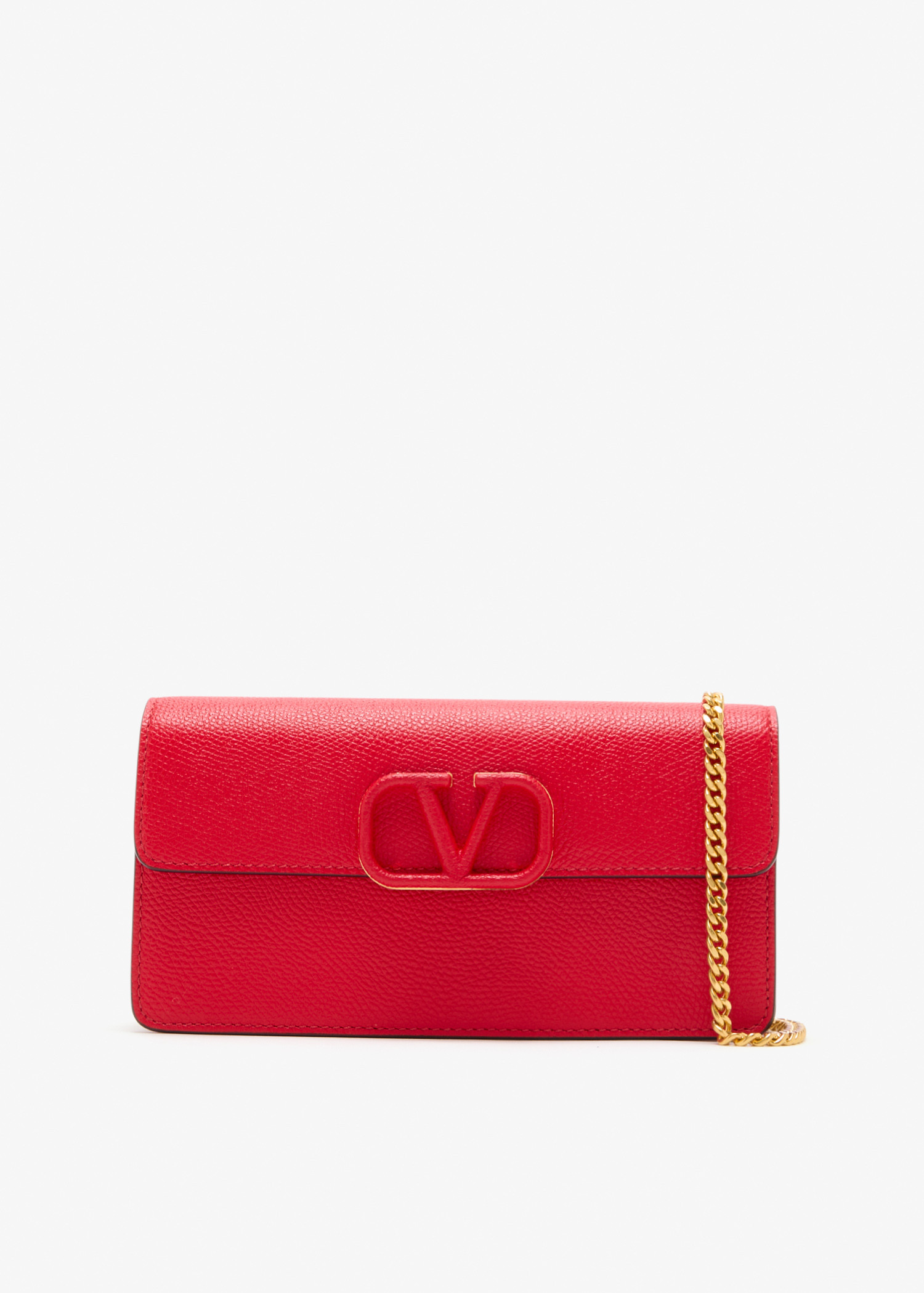 

VLogo Signature chain wallet, Red