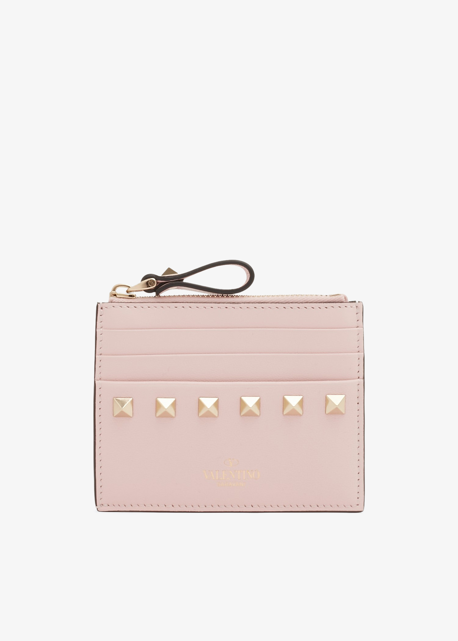 

Rockstud card holder, Pink