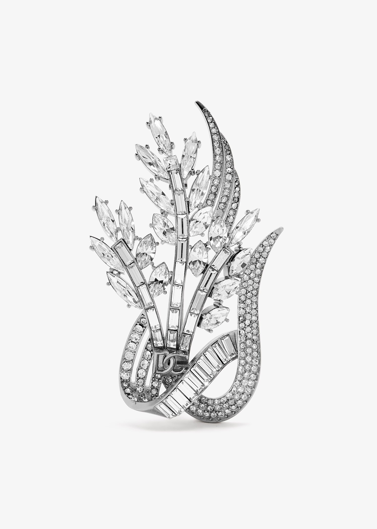 

Rhinestone brooch, Silver