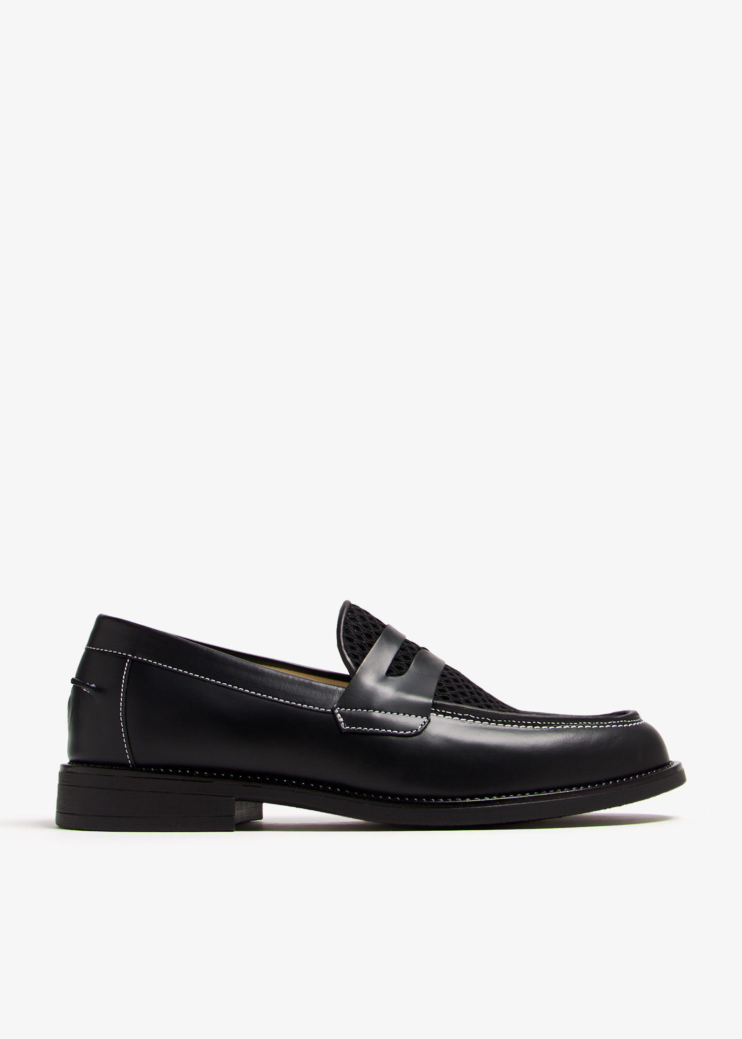 

Wilde Rattan Penny loafers, Black