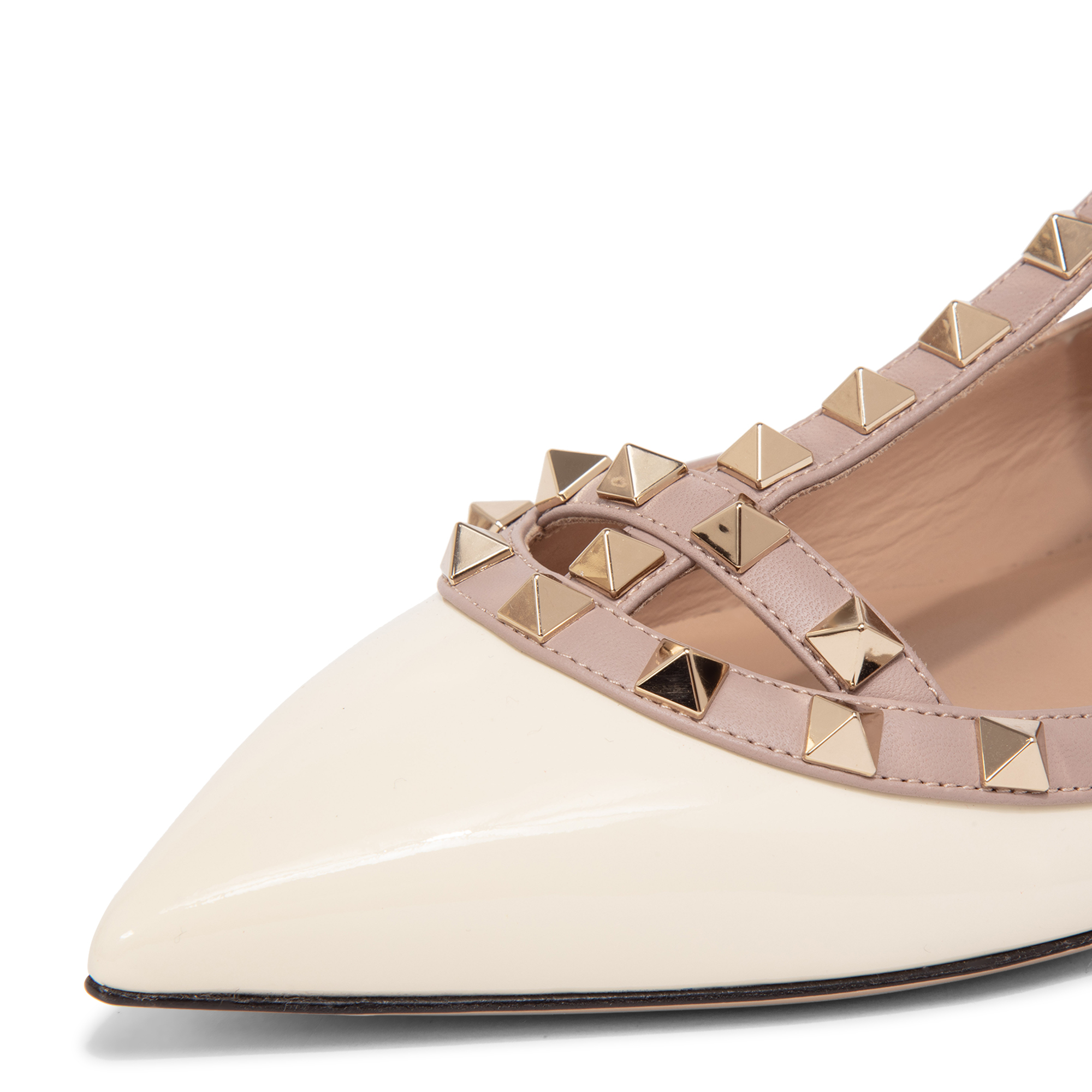 

Rockstud flats, Beige