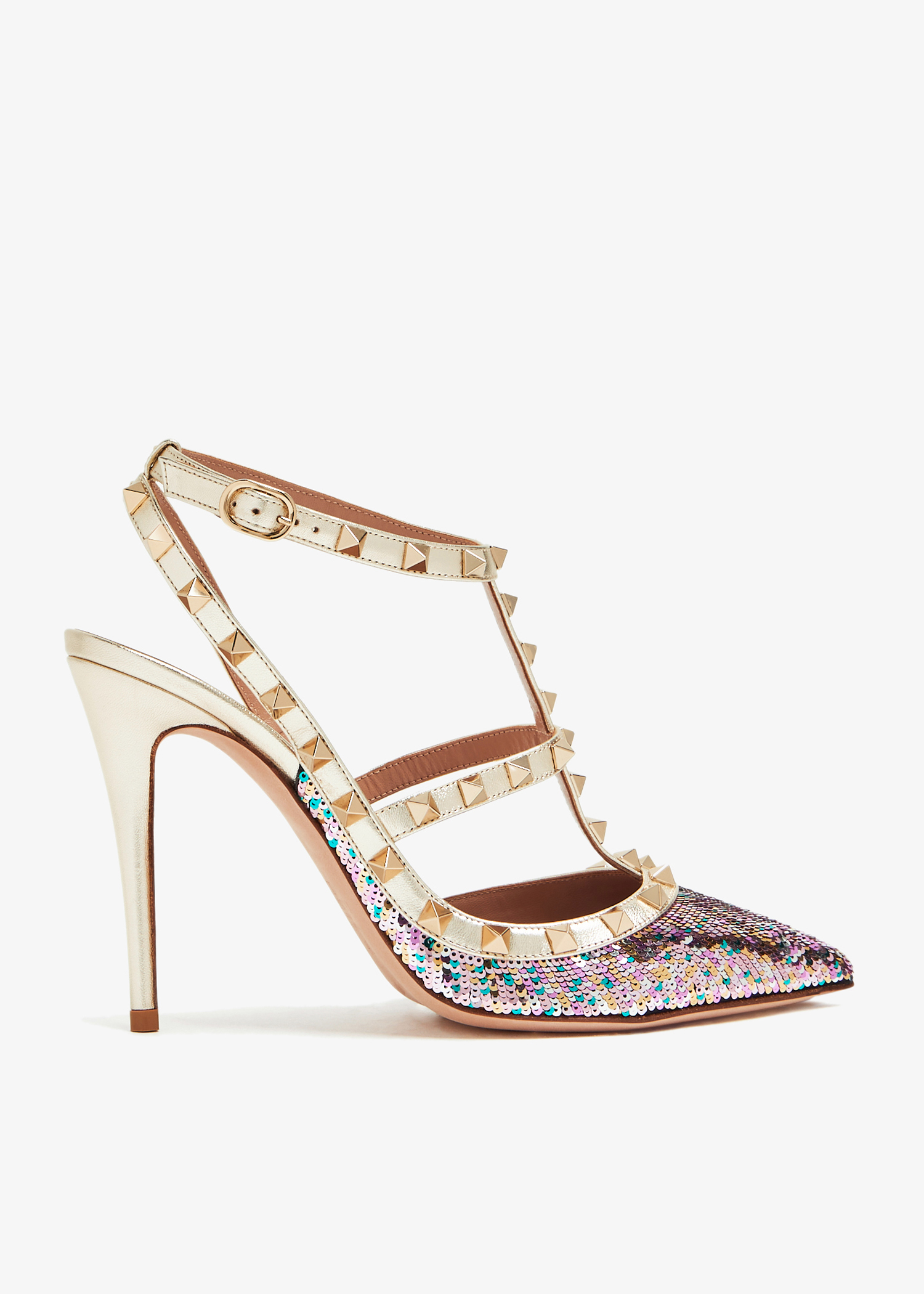 

Rockstud pumps, Metallic