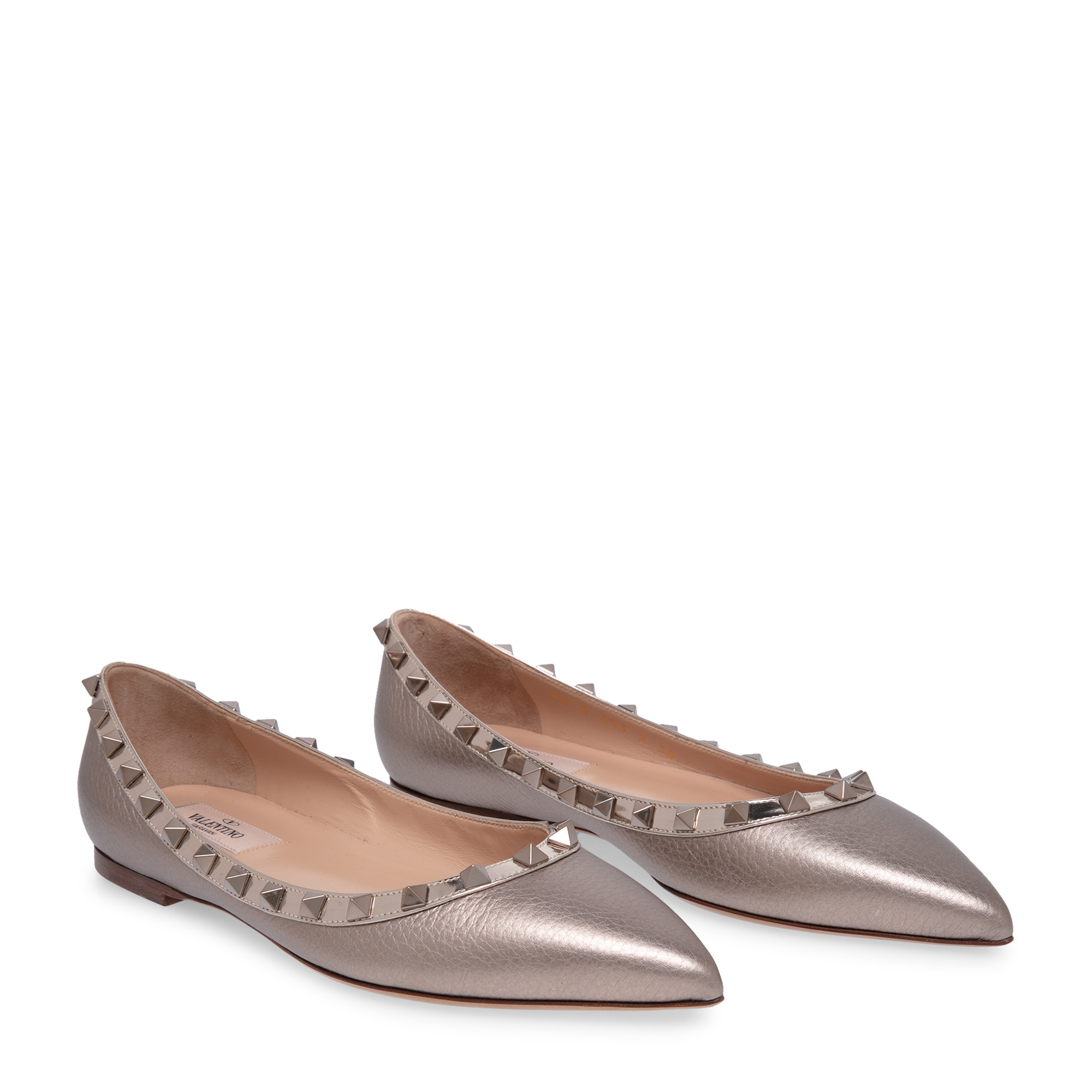 

Rockstud flats, Metallic