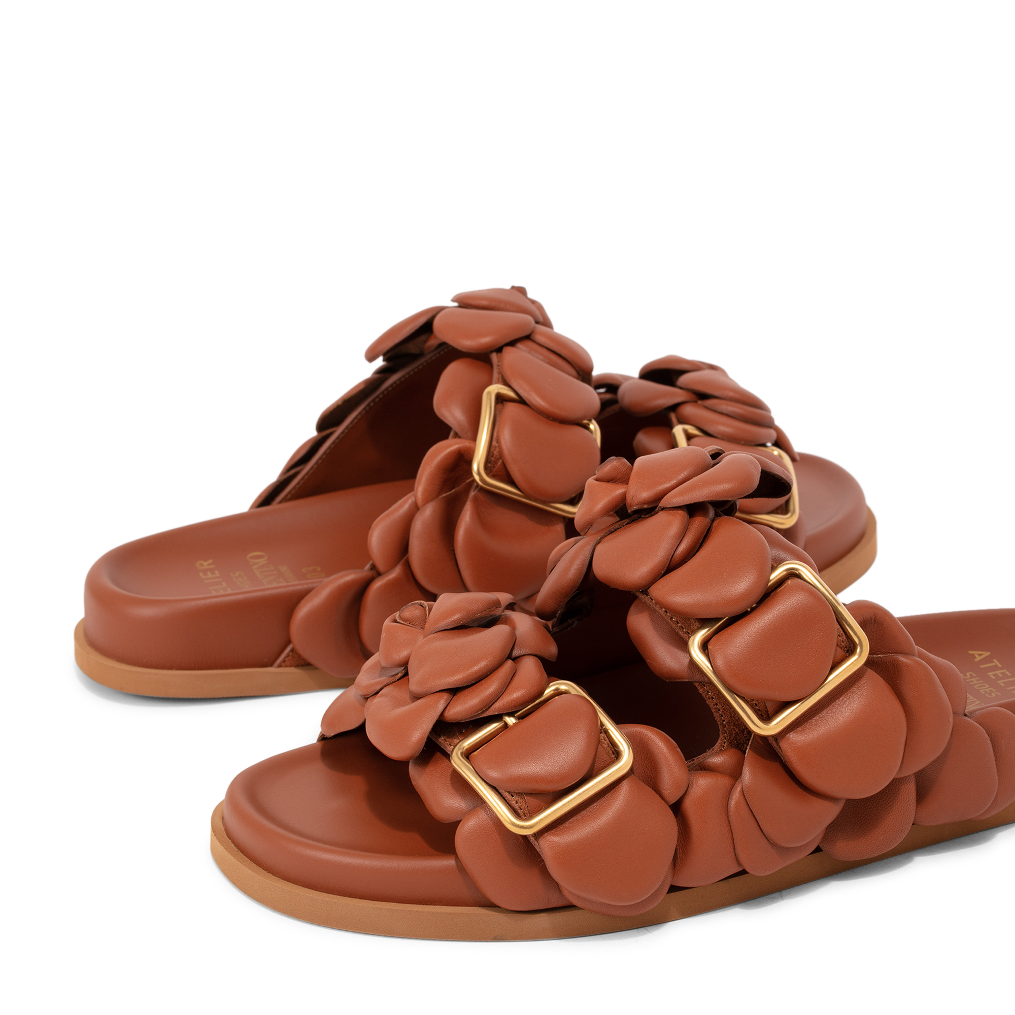 

Atelier 03 Rose Edition slide sandals, Brown