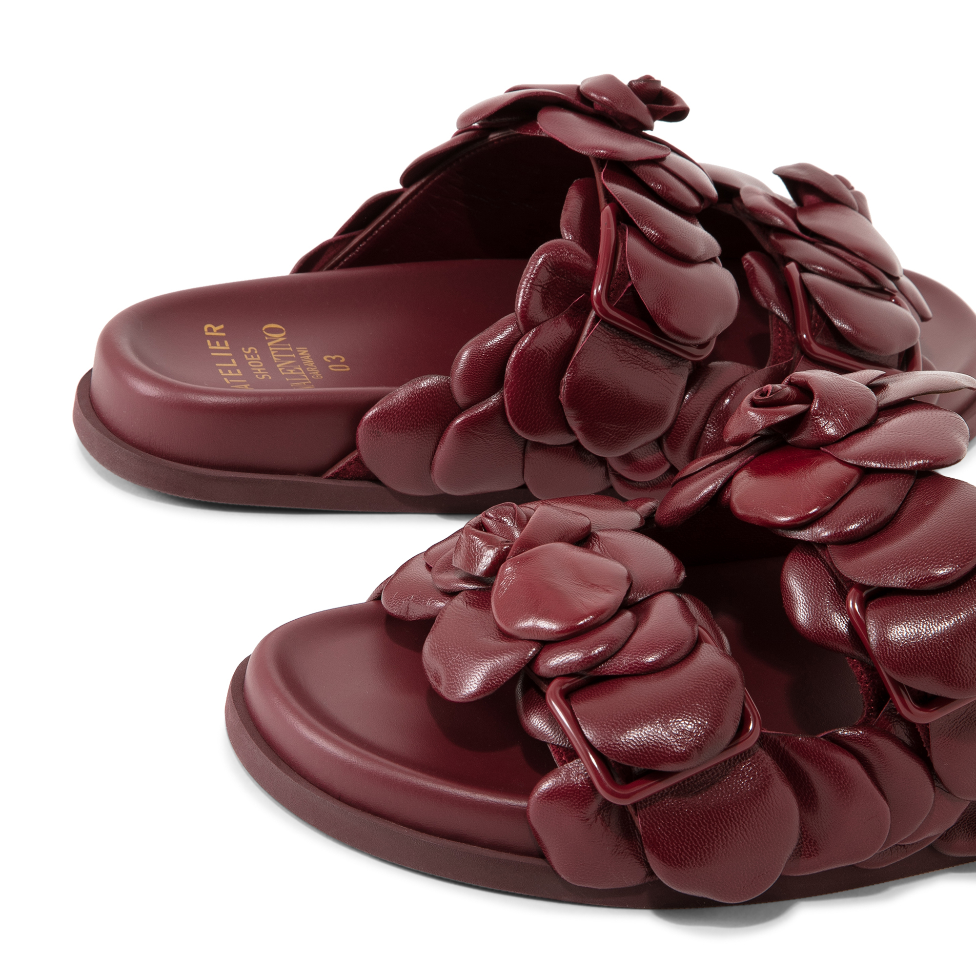 

Atelier 03 Rose Edition slide sandals, Red