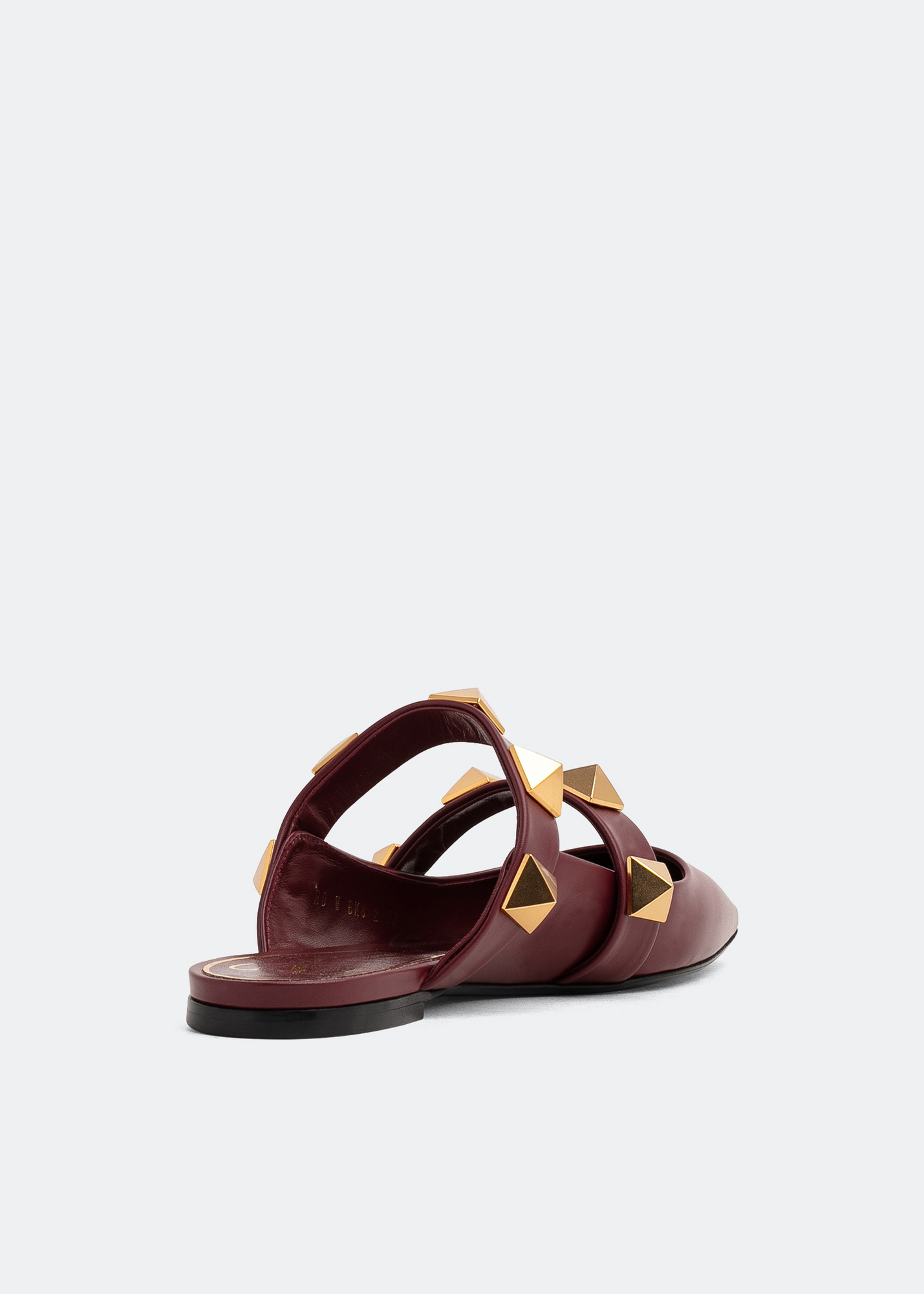 

Roman Stud flat mules, Burgundy