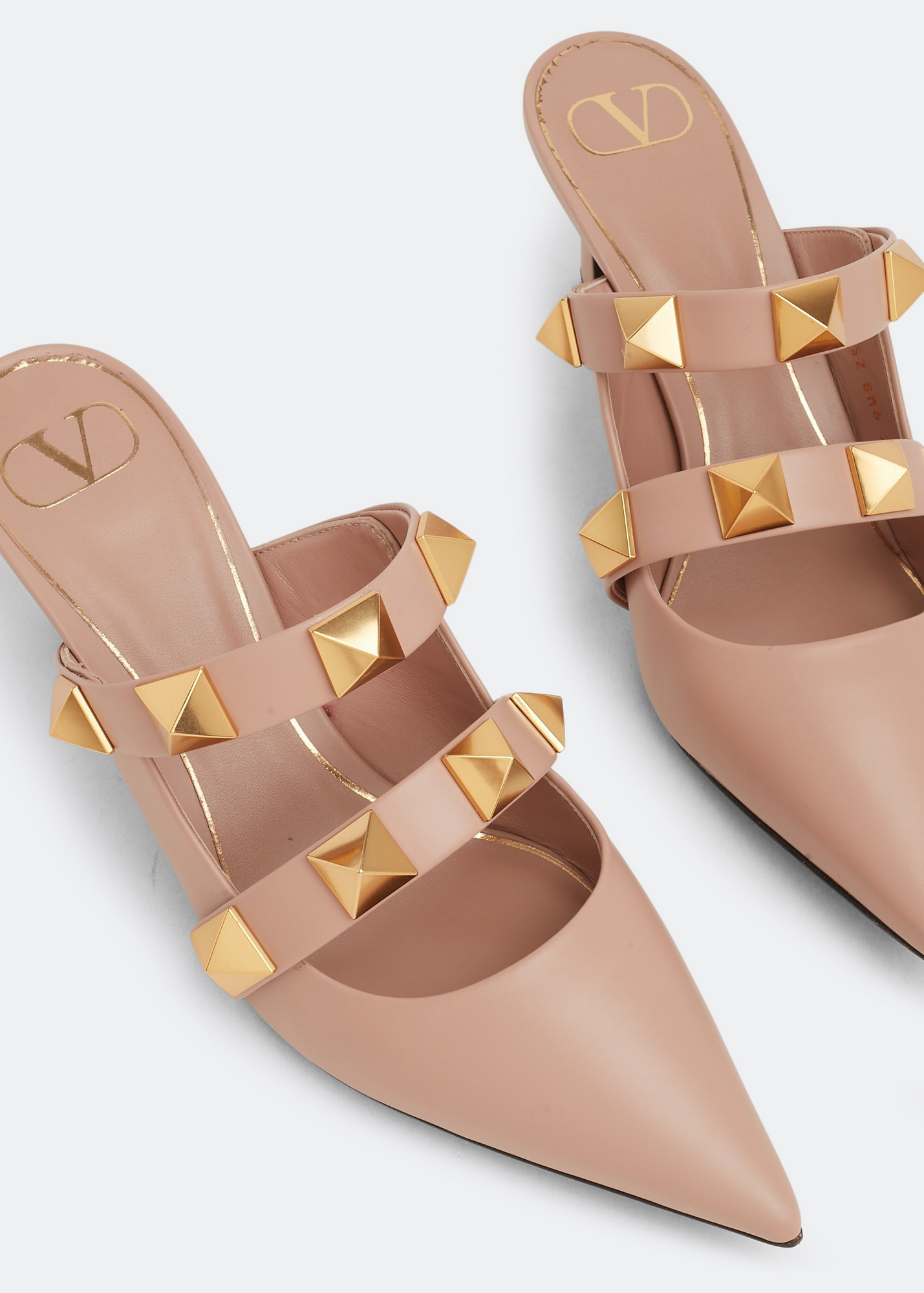 

Roman Stud mules, Pink
