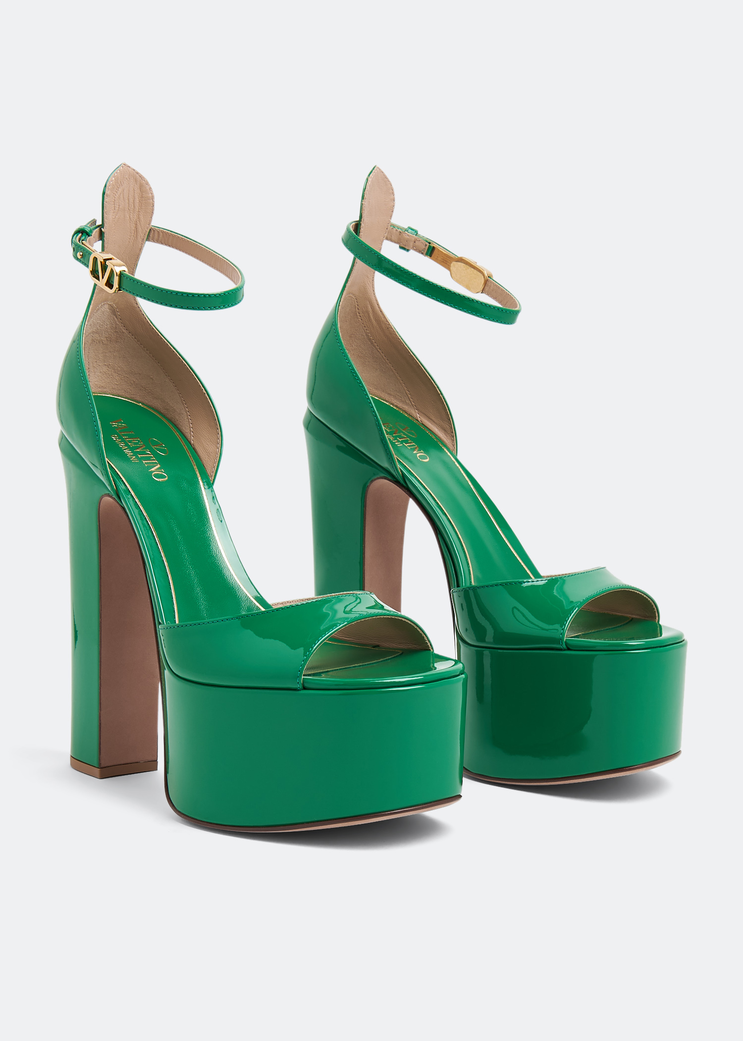 

Tan-Go platform sandals, Green