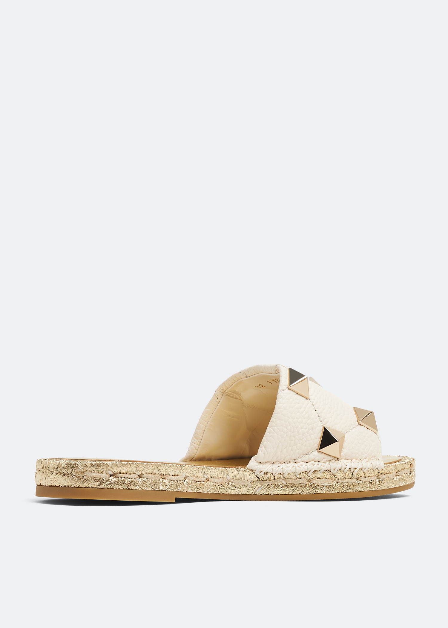 Valentino rockstud sales espadrille slide