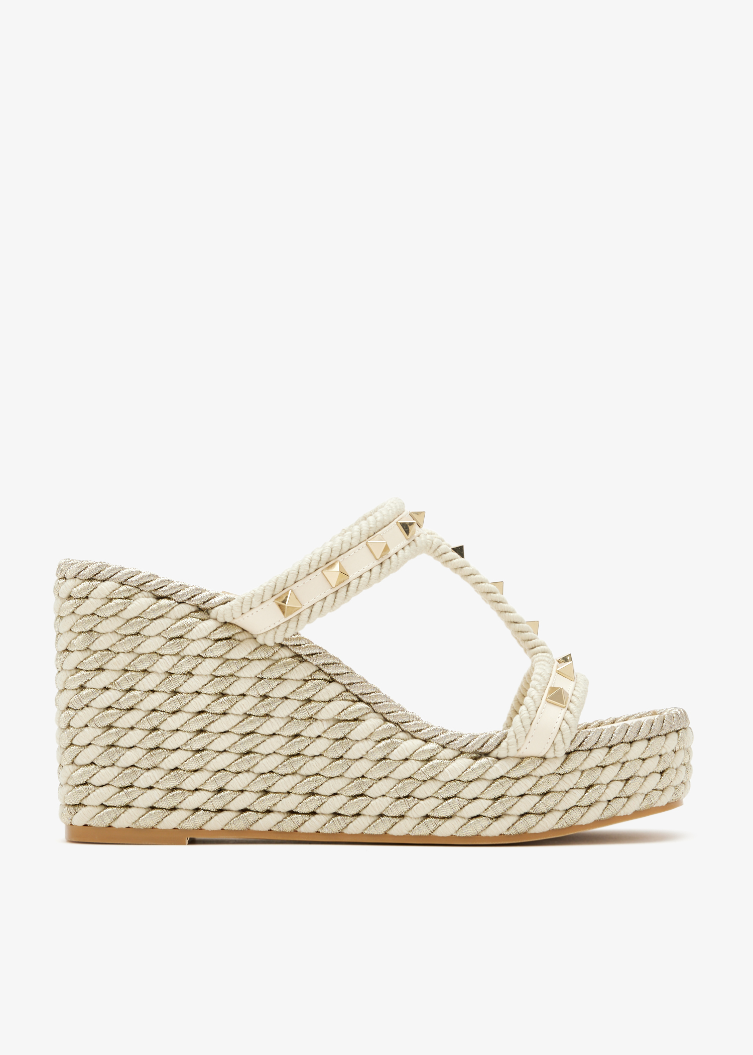 

Rockstud Torchon wedges, Cream