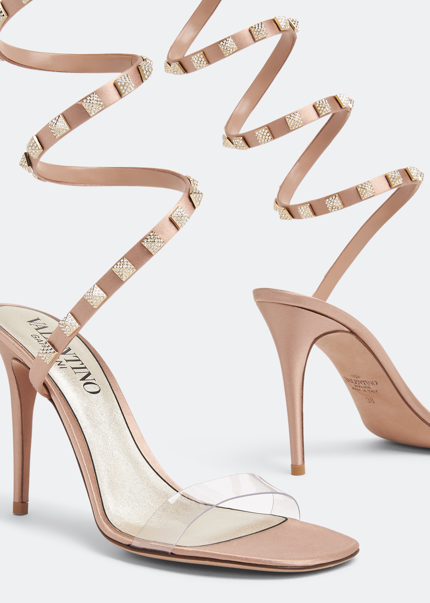 

Rockstud sandals, Beige