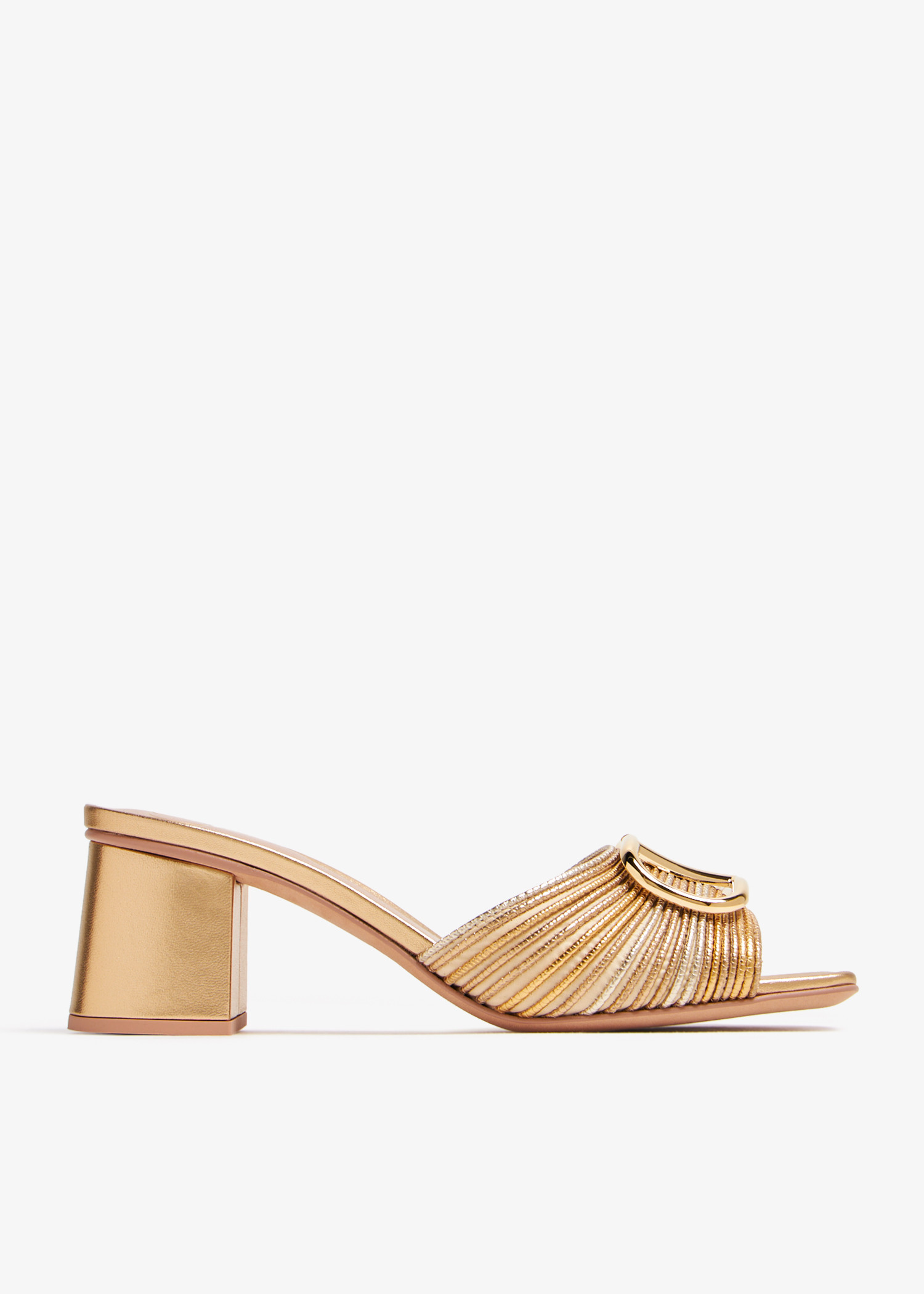 

VLogo Signature sandals, Gold