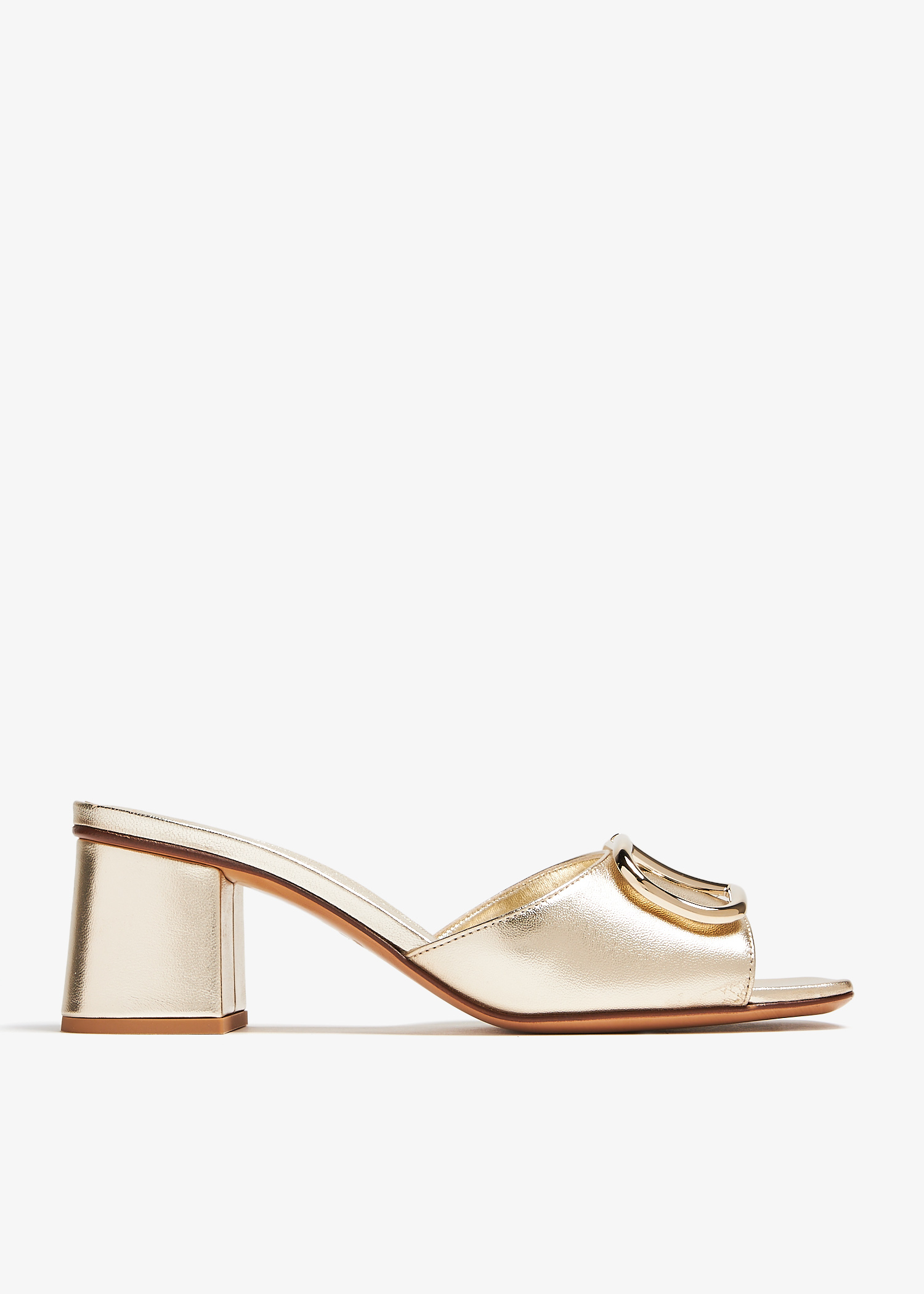 

VLogo Signature sandals, Gold