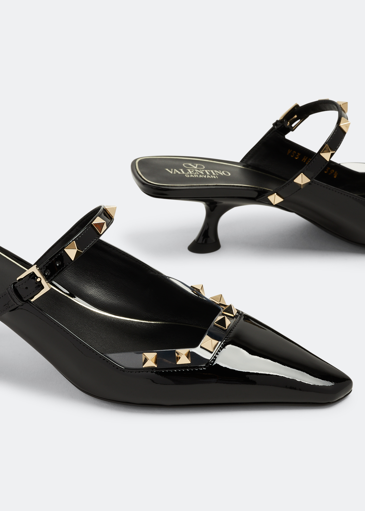 

Rockstud Couture mules, Black